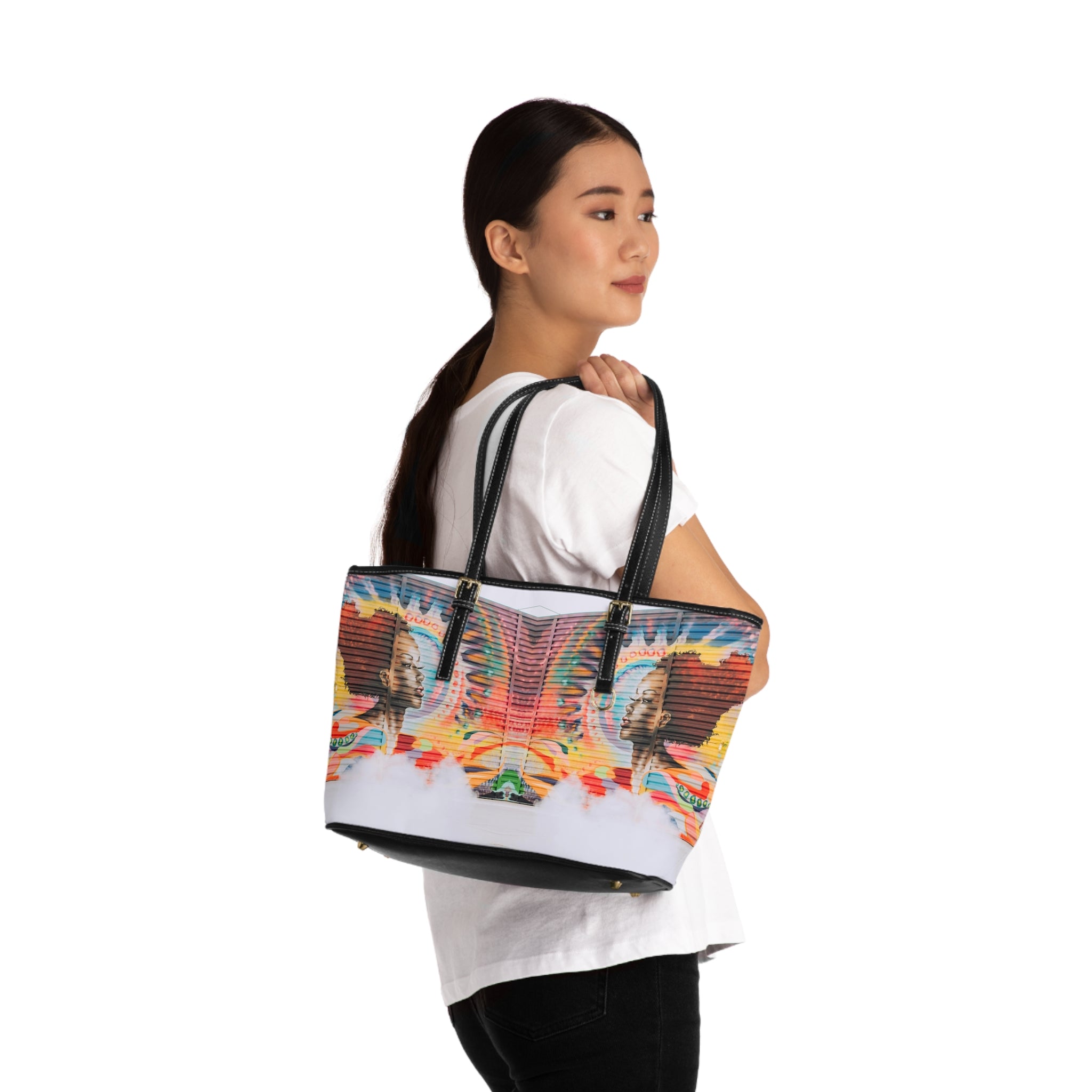 Viringee Bohemian Leather Shoulder Tote Bag