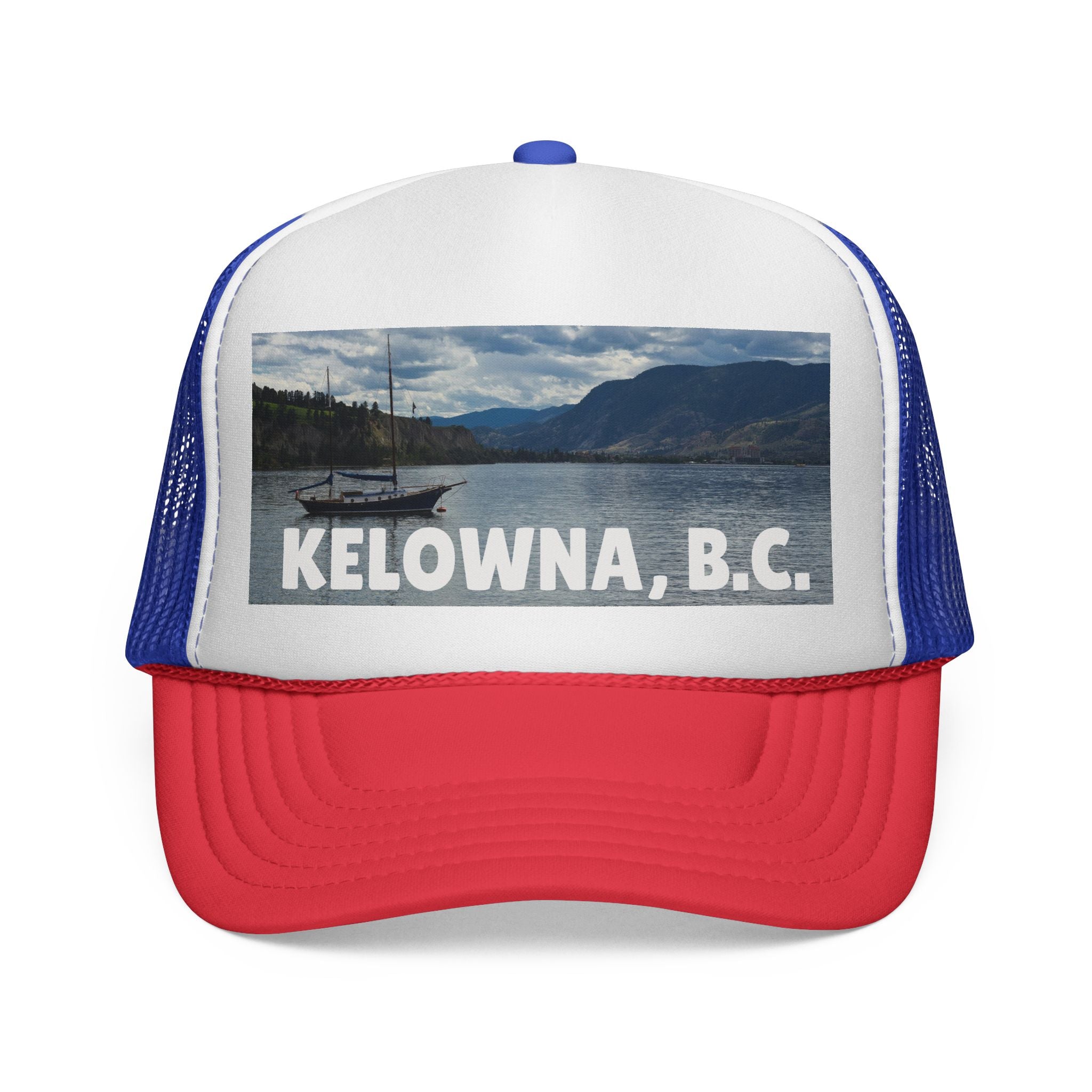 Kelowna pride trucker cap, unisex adjustable style