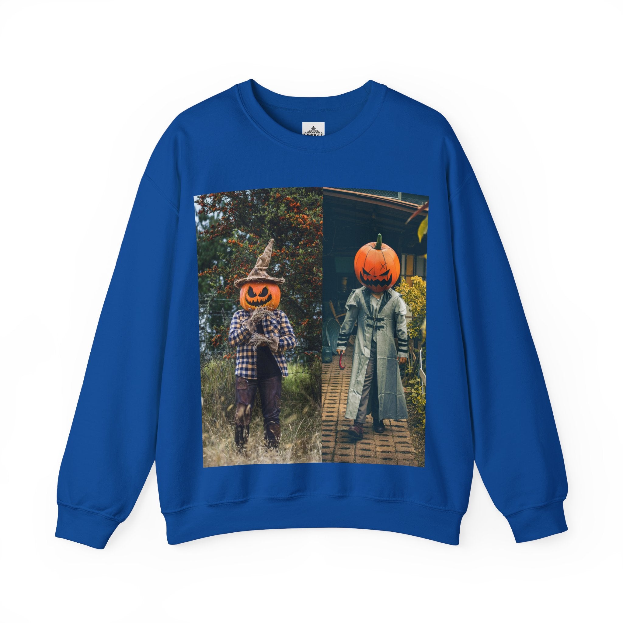 Viringee Pumpkin Duo Crewneck Sweatshirt