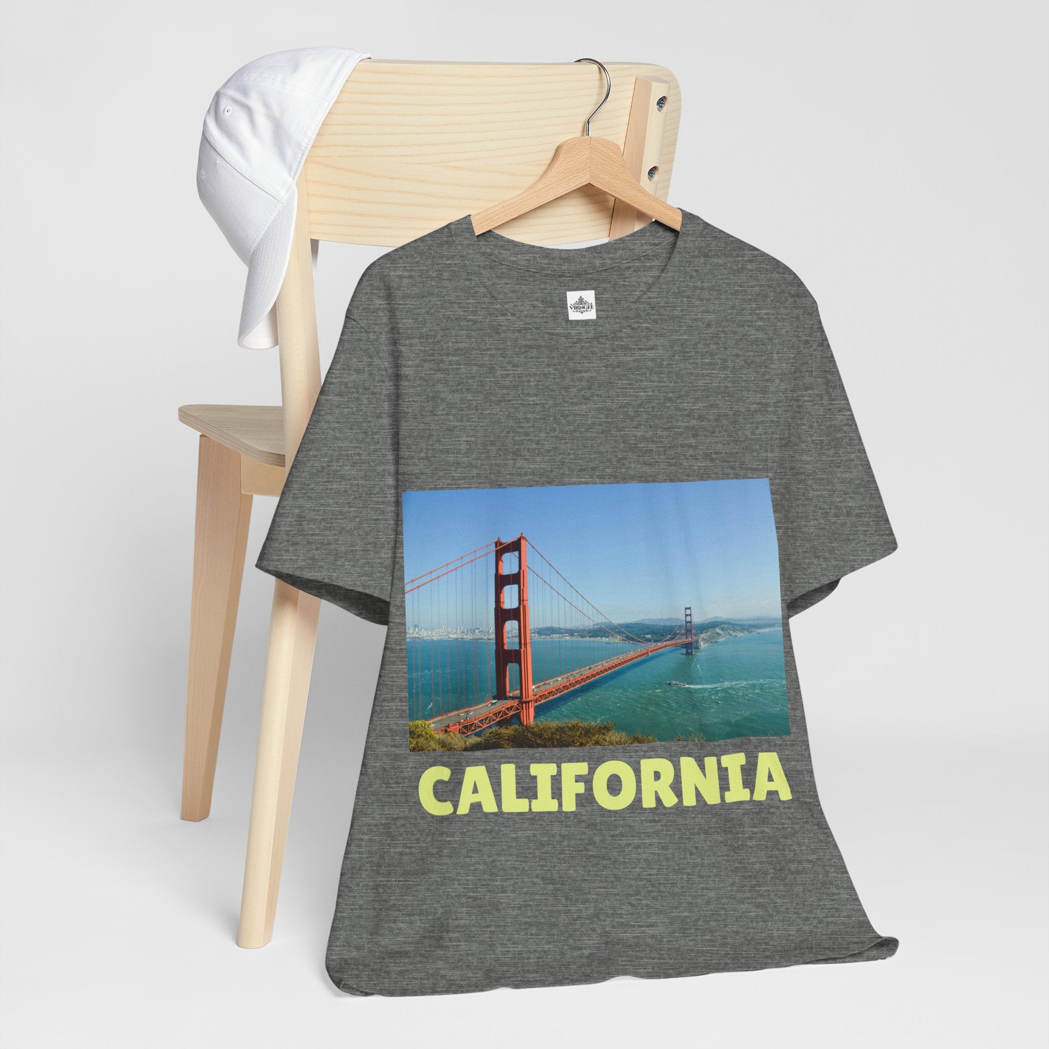 Viringee California Golden Gate Bridge Graphic T-shirt