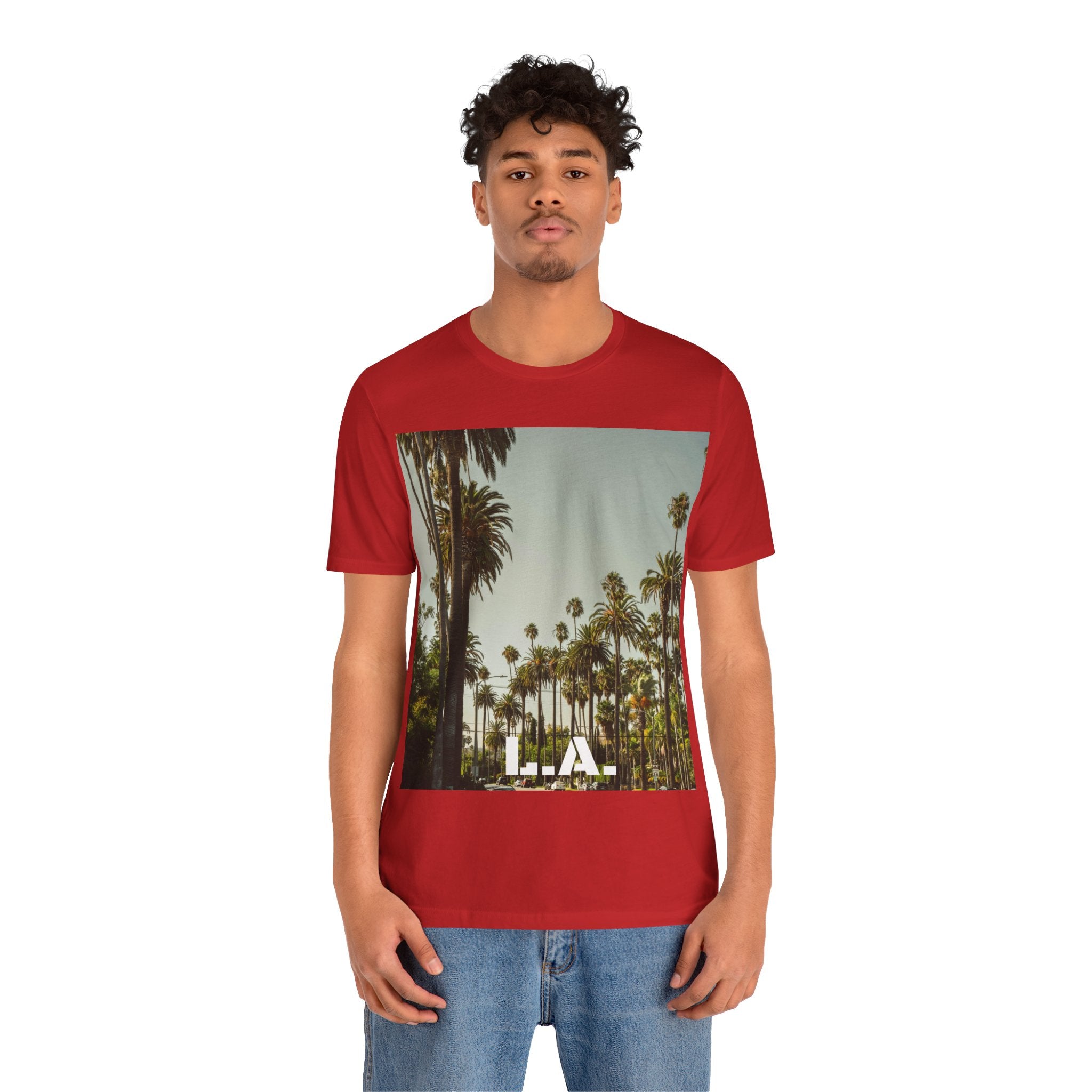 Viringee LA Palm Unisex Trees Graphic T-shirt
