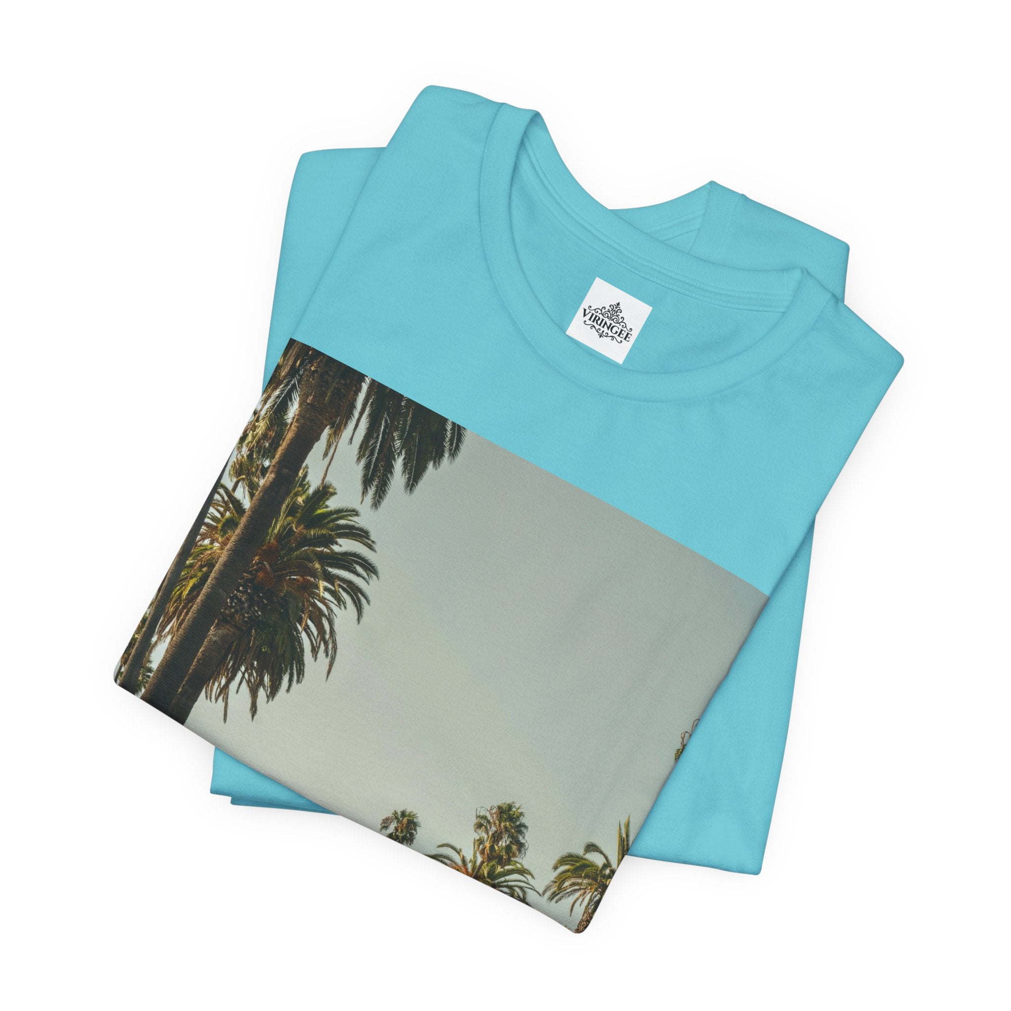 Viringee LA Palm Unisex Trees Graphic T-shirt