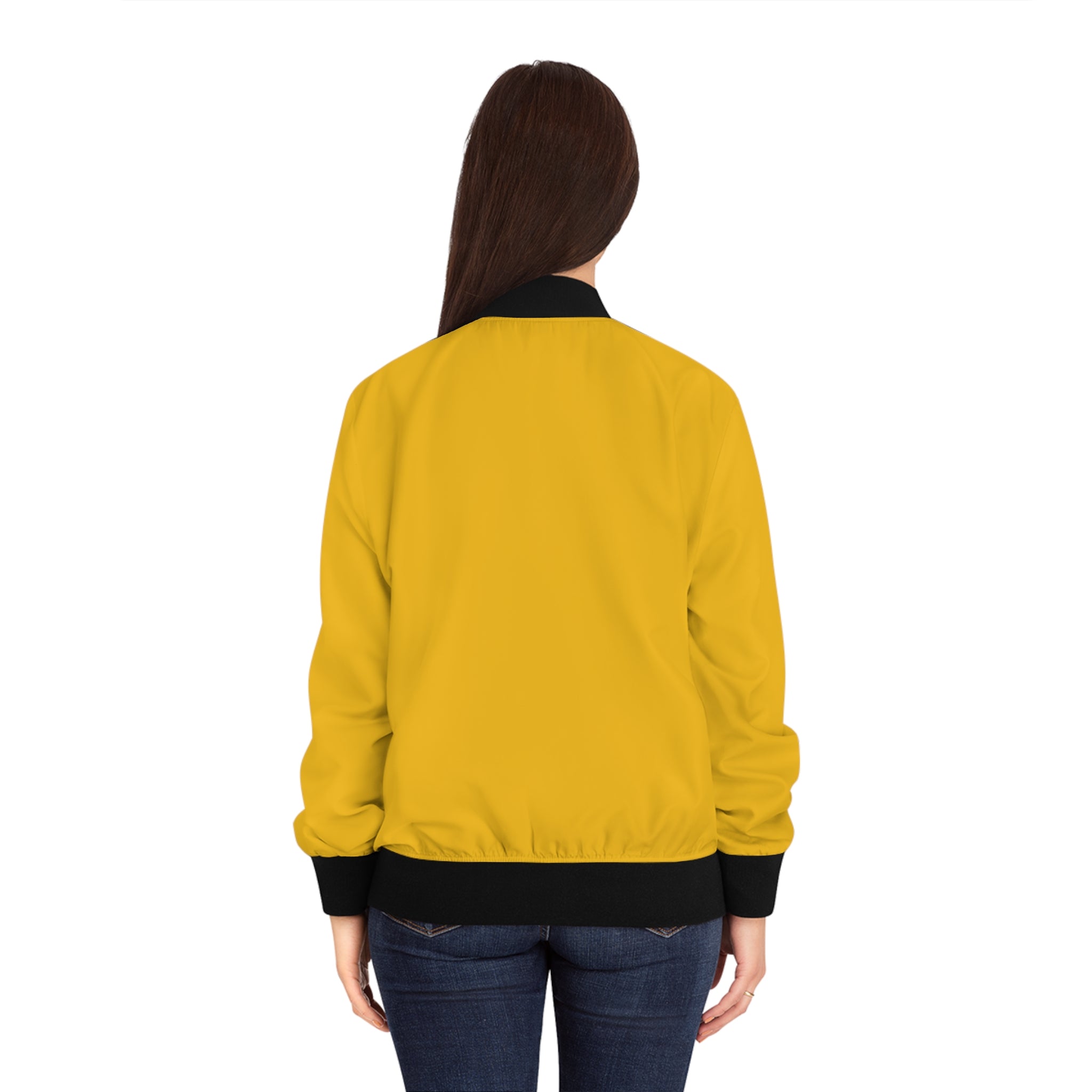 Viringee Women's Wall Art Bomber Jacket