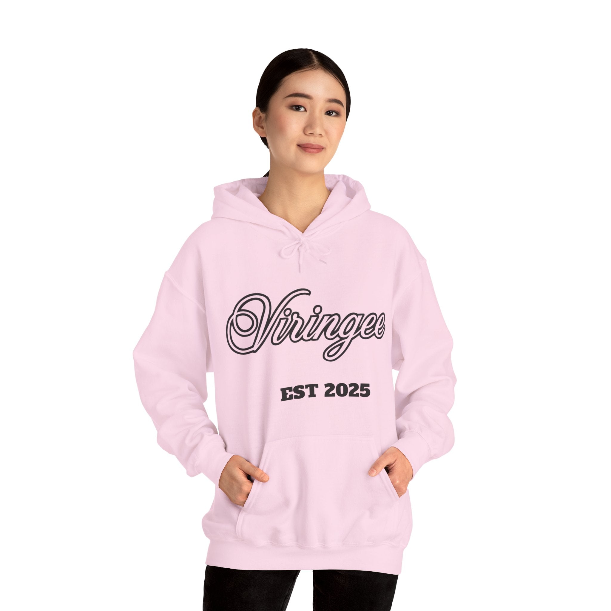 Viringee Analog Back Script Hoodie