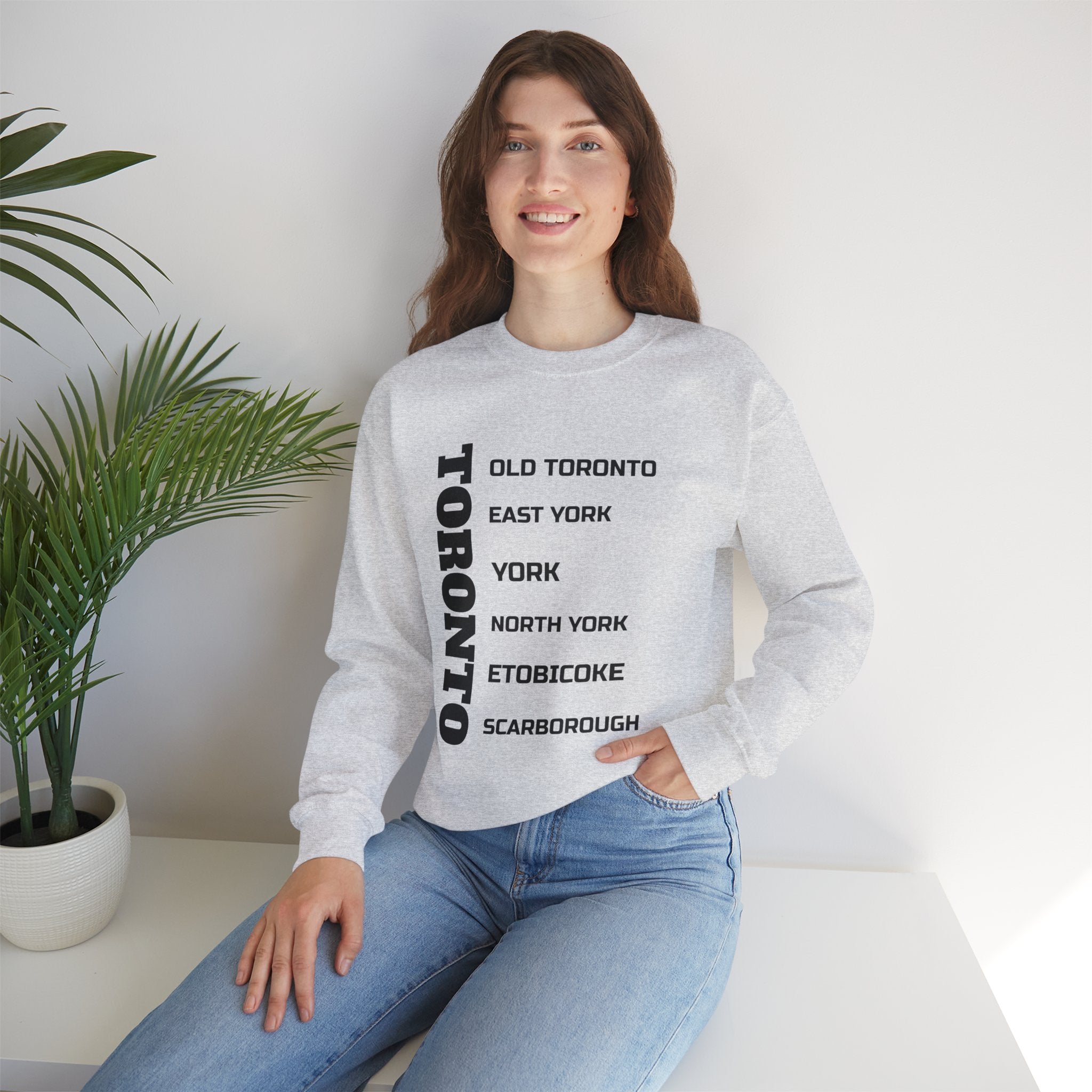 Viringee Toronto Six Boroughs Unisex Crewneck Sweatshirt
