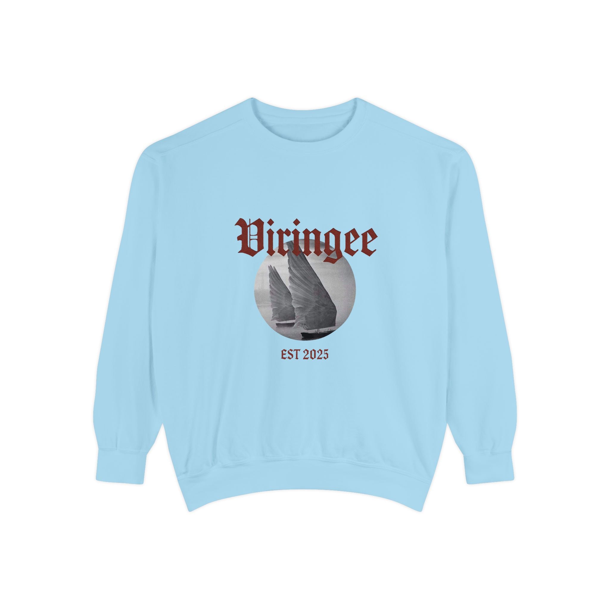 Viringee Vintage Sailboat Graphic Crewneck