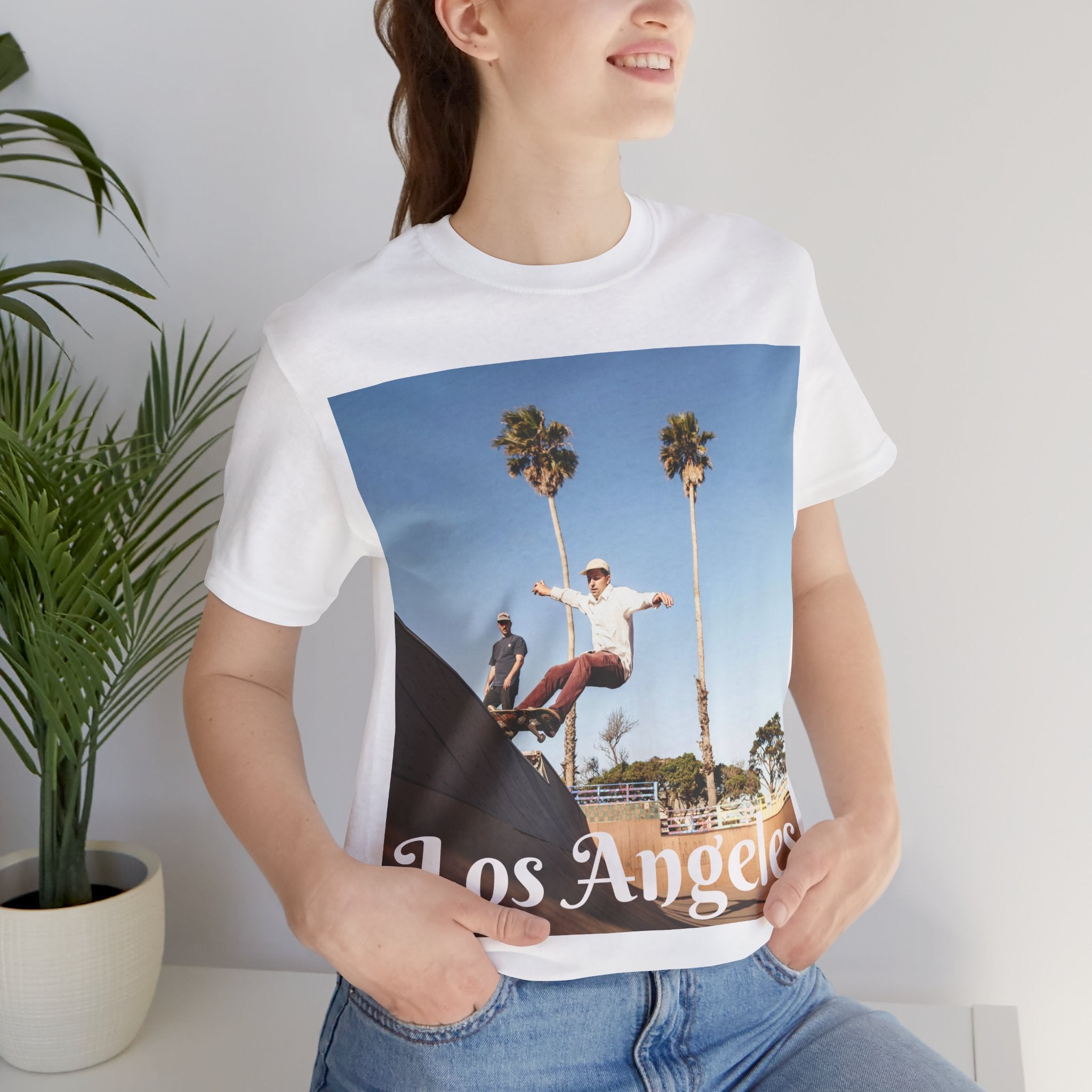 Viringee Los Angeles Skate Vibe Unisex Premium T-Shirt