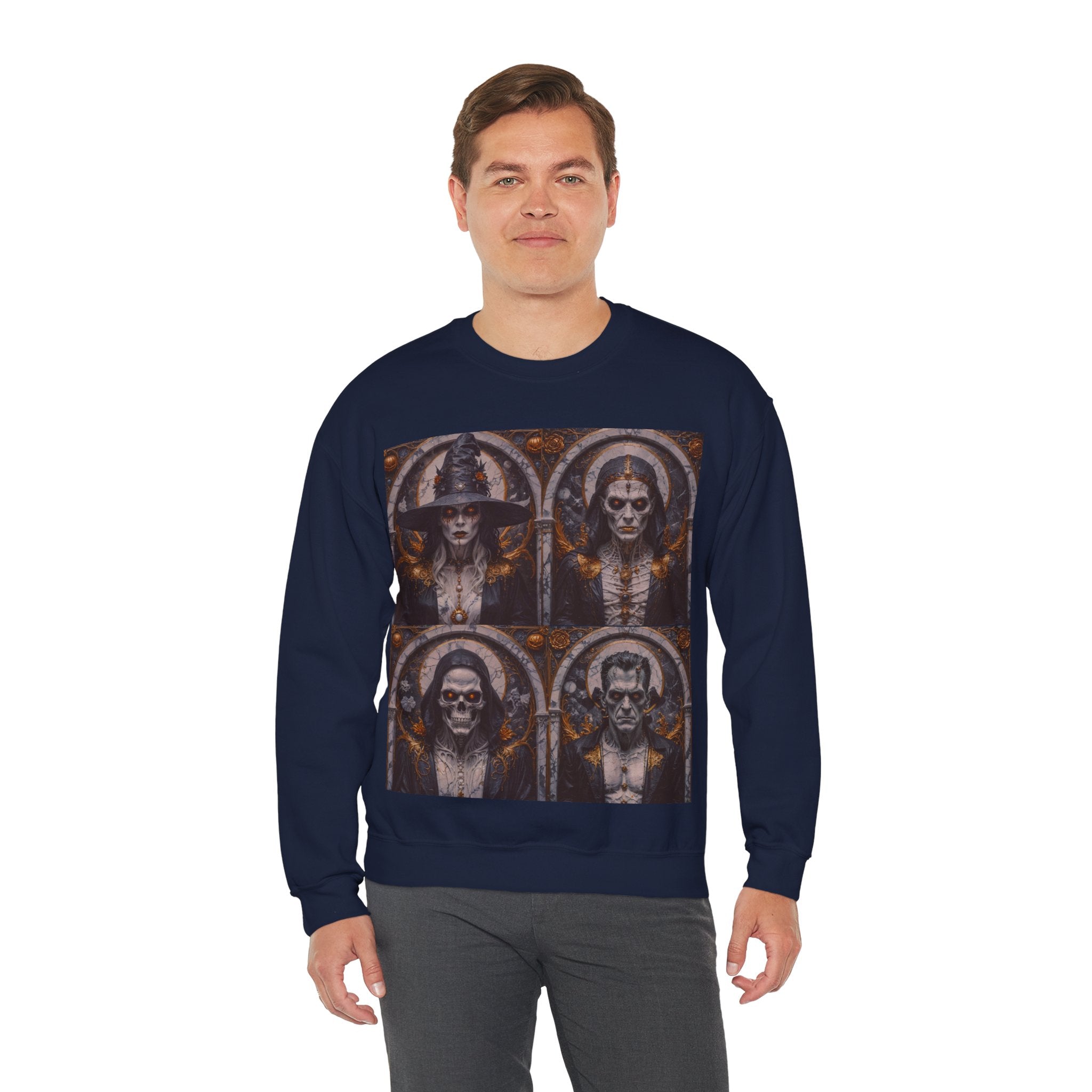 Viringee Gothic Art Halloween Crewneck Sweatshirt