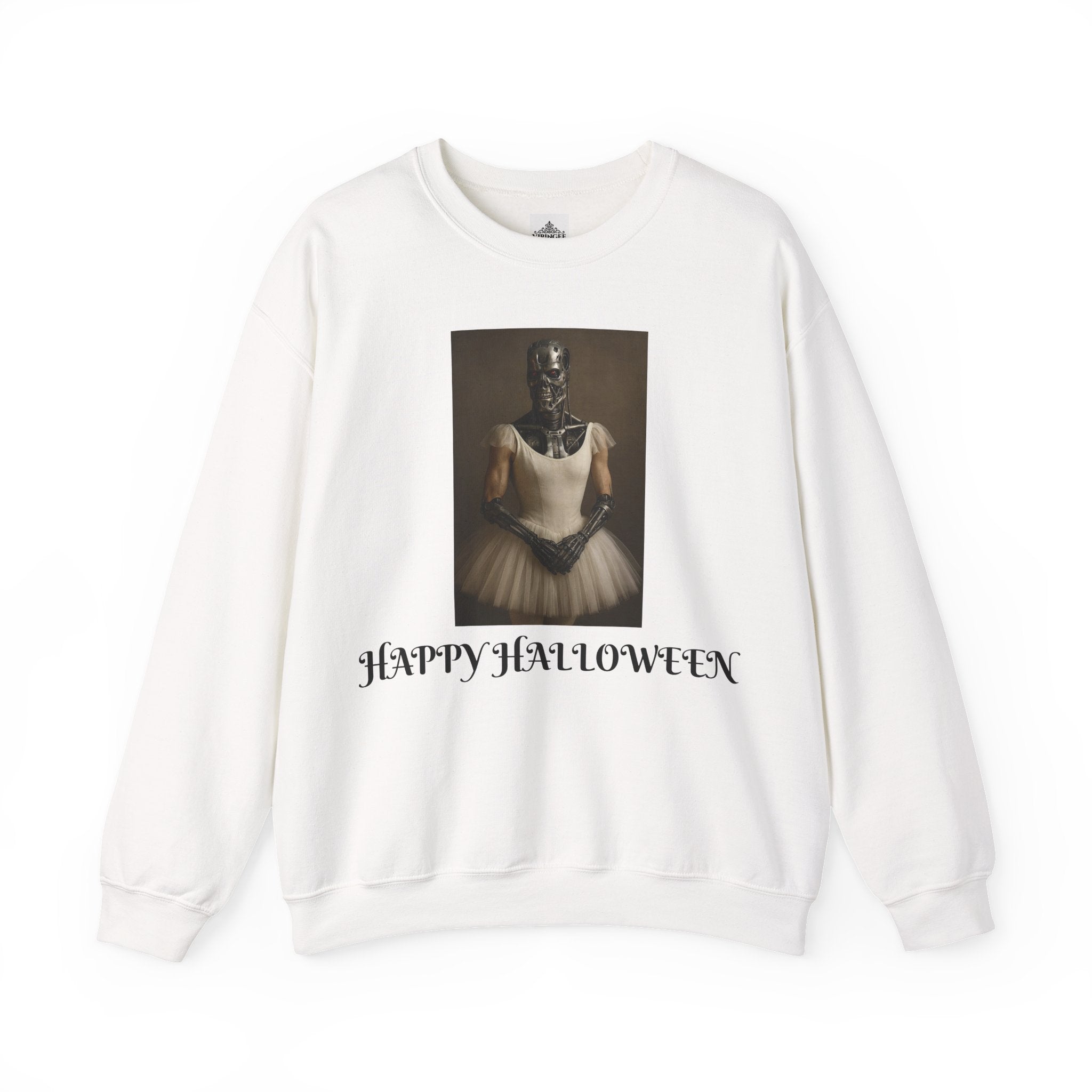 Viringee Cute Terminator Halloween Crewneck Sweatshirt with festive spooky design