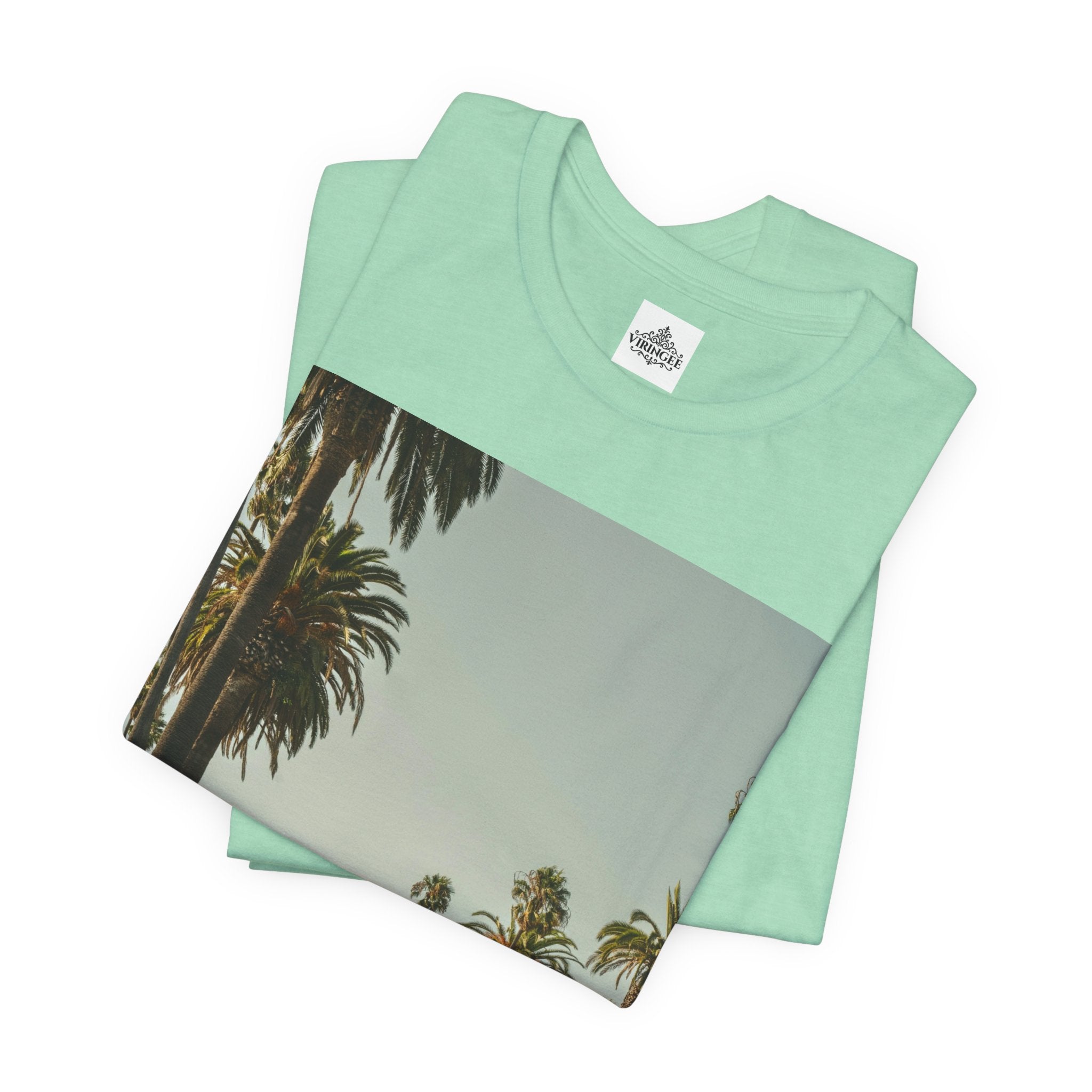 Viringee LA Palm Unisex Trees Graphic T-shirt