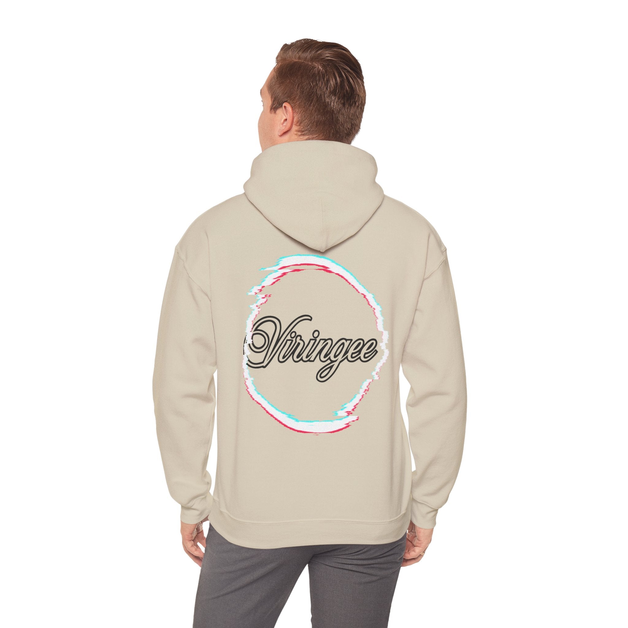Viringee Analog Back Script Hoodie