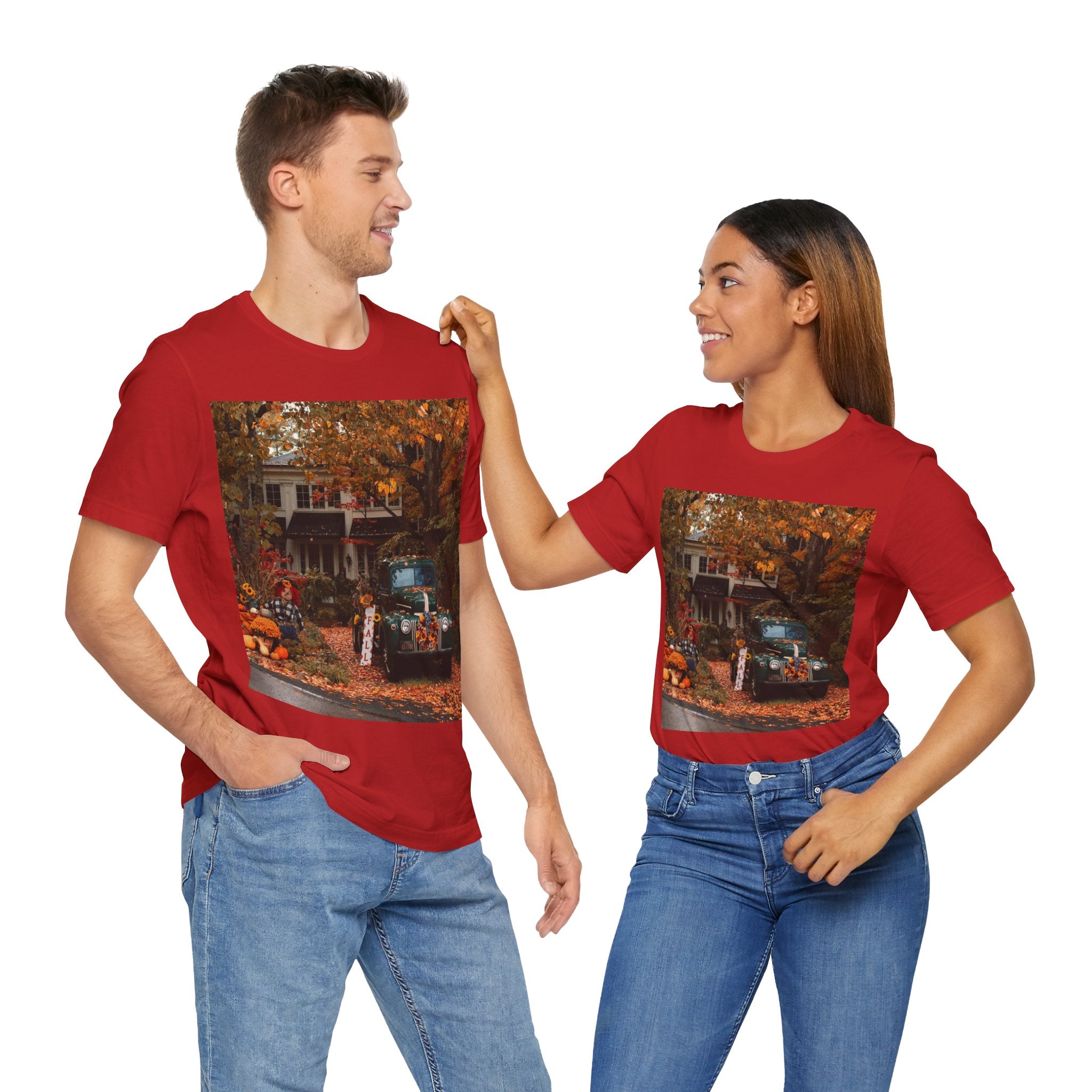 Viringee Autumn Vibes Unisex Jersey T Shirt