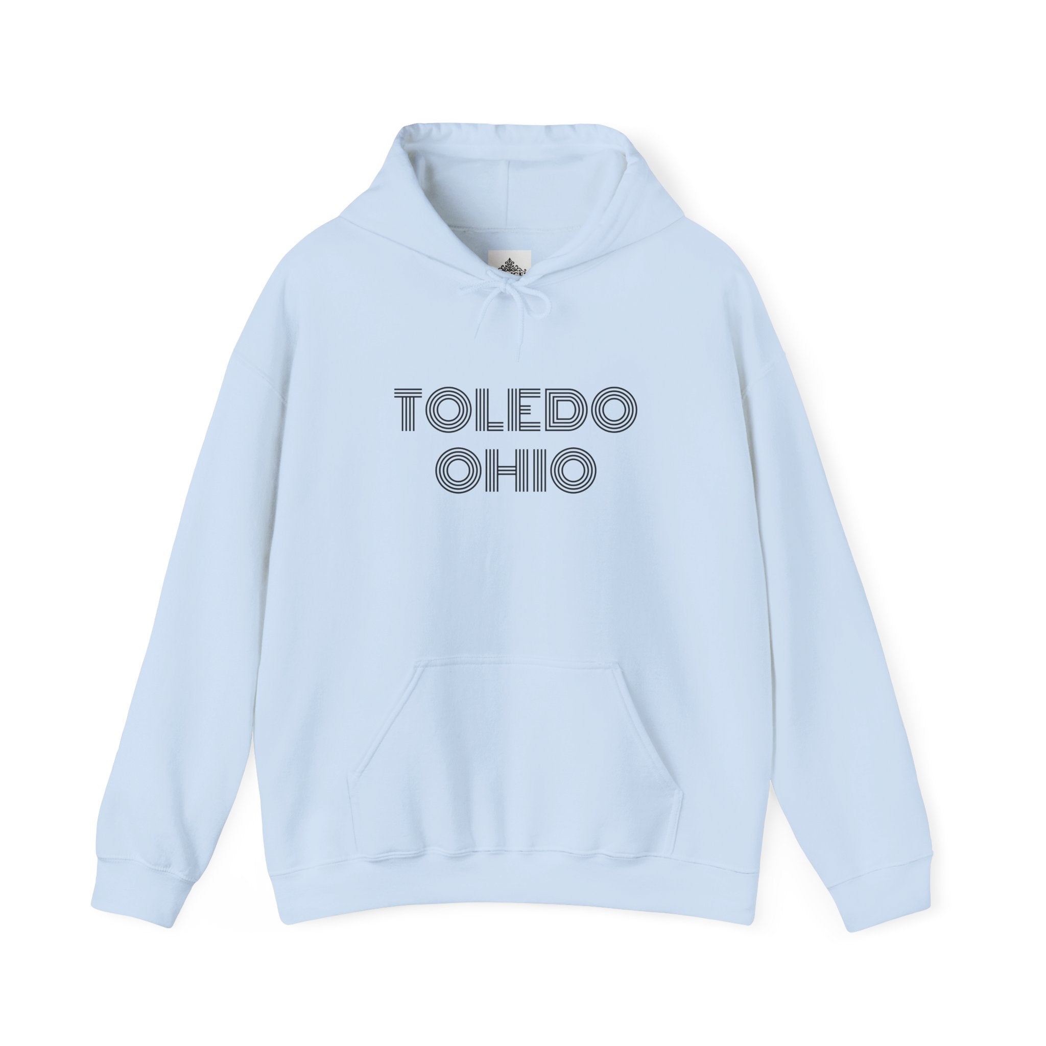 Viringee Toledo Ohio hoodie in classic fit with kangaroo pocket and drawstring hood