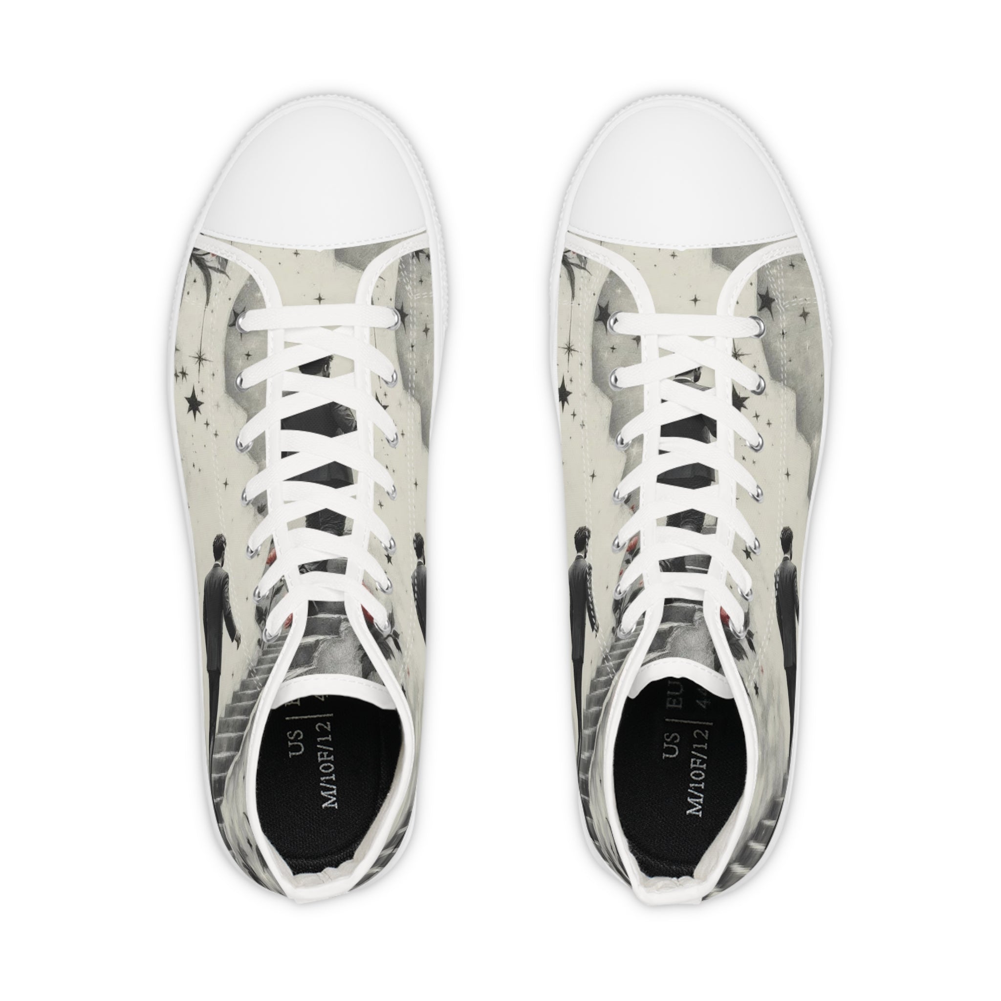 Viringee Mystic Stairways Classic High Top Sneakers for Men