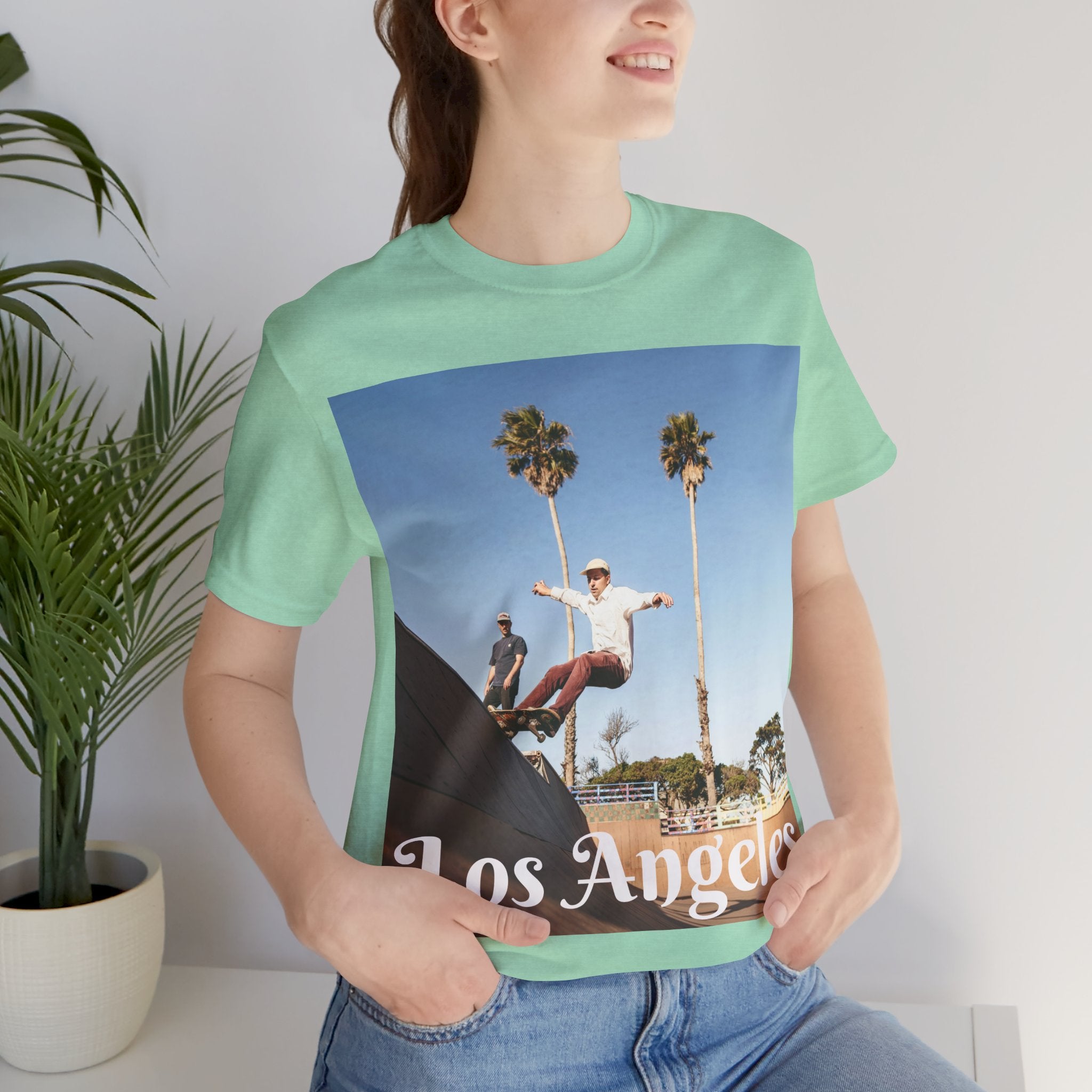 Viringee Los Angeles Skate Vibe Unisex Premium T-Shirt