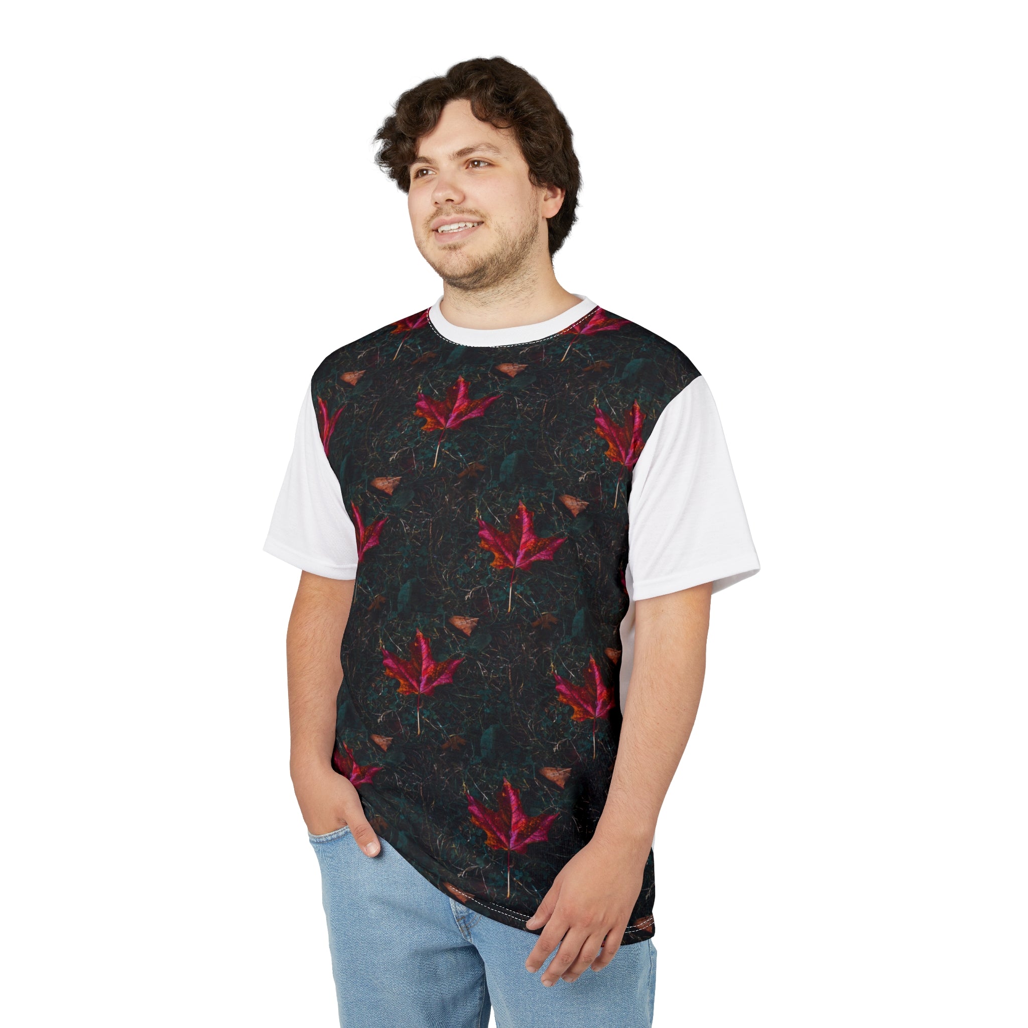 Viringee Colorful Maple Leaf Botanical Unisex T Shirt