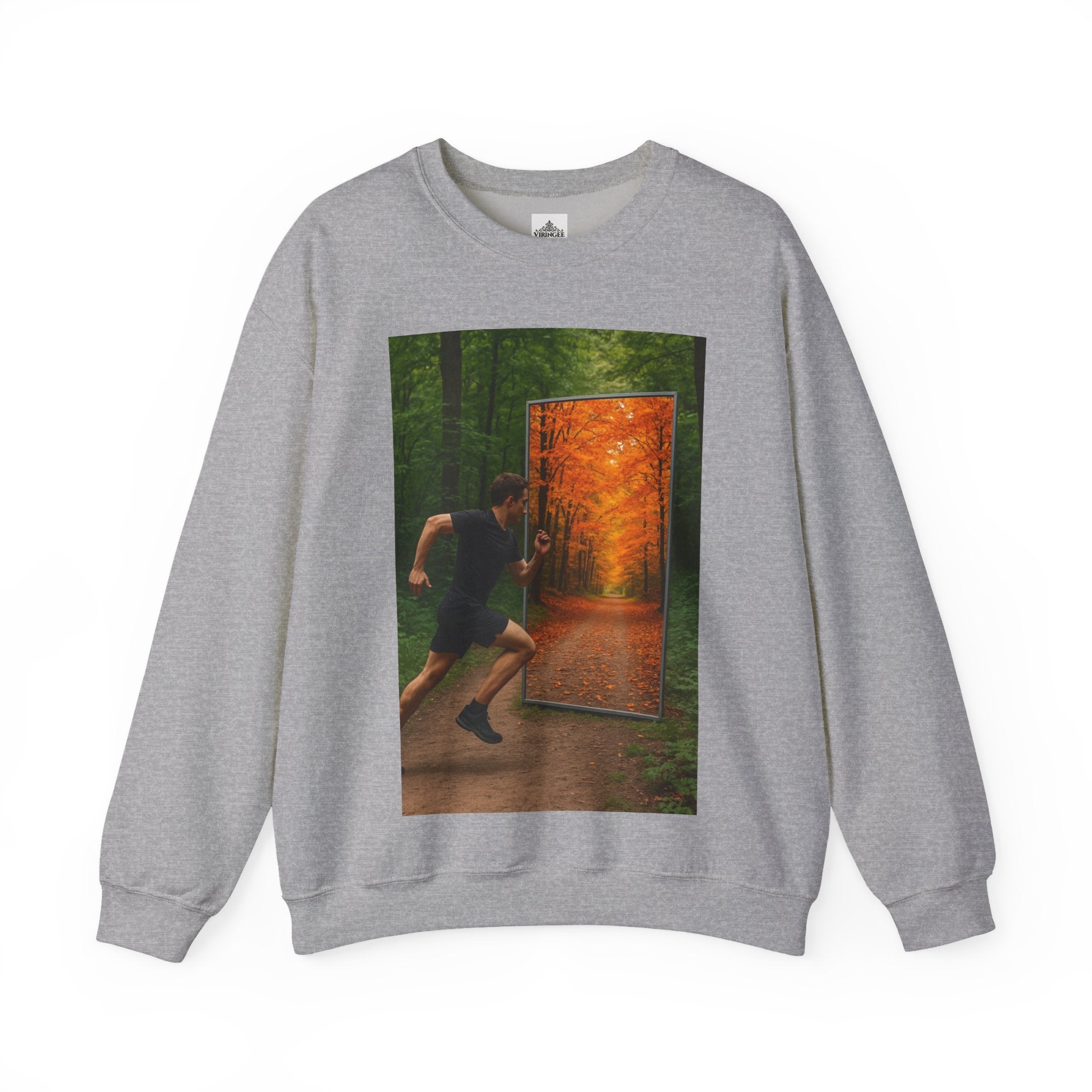 Viringee Fall Door Unisex Heavy Blend™ Crewneck Sweatshirt