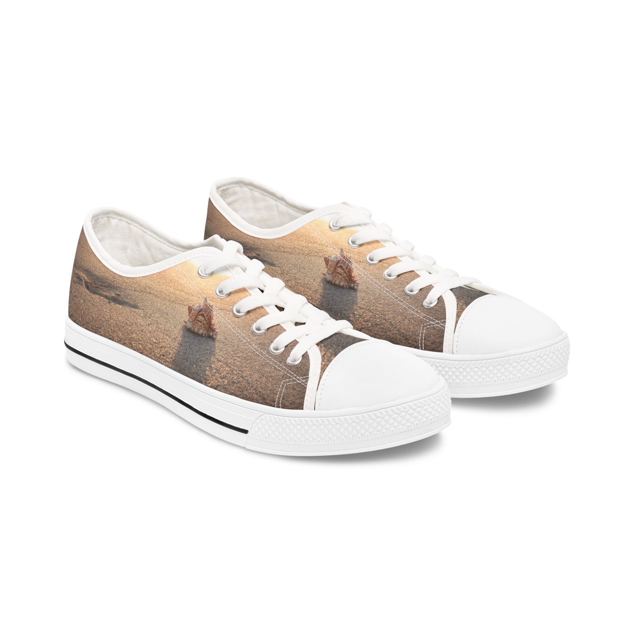 Viringee Sea Shell Low Top Sneakers for the beach girl