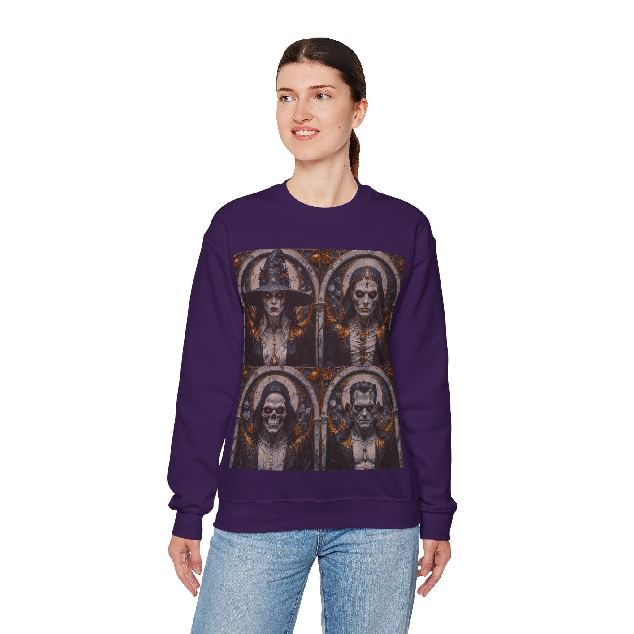 Viringee Gothic Art Halloween Crewneck Sweatshirt