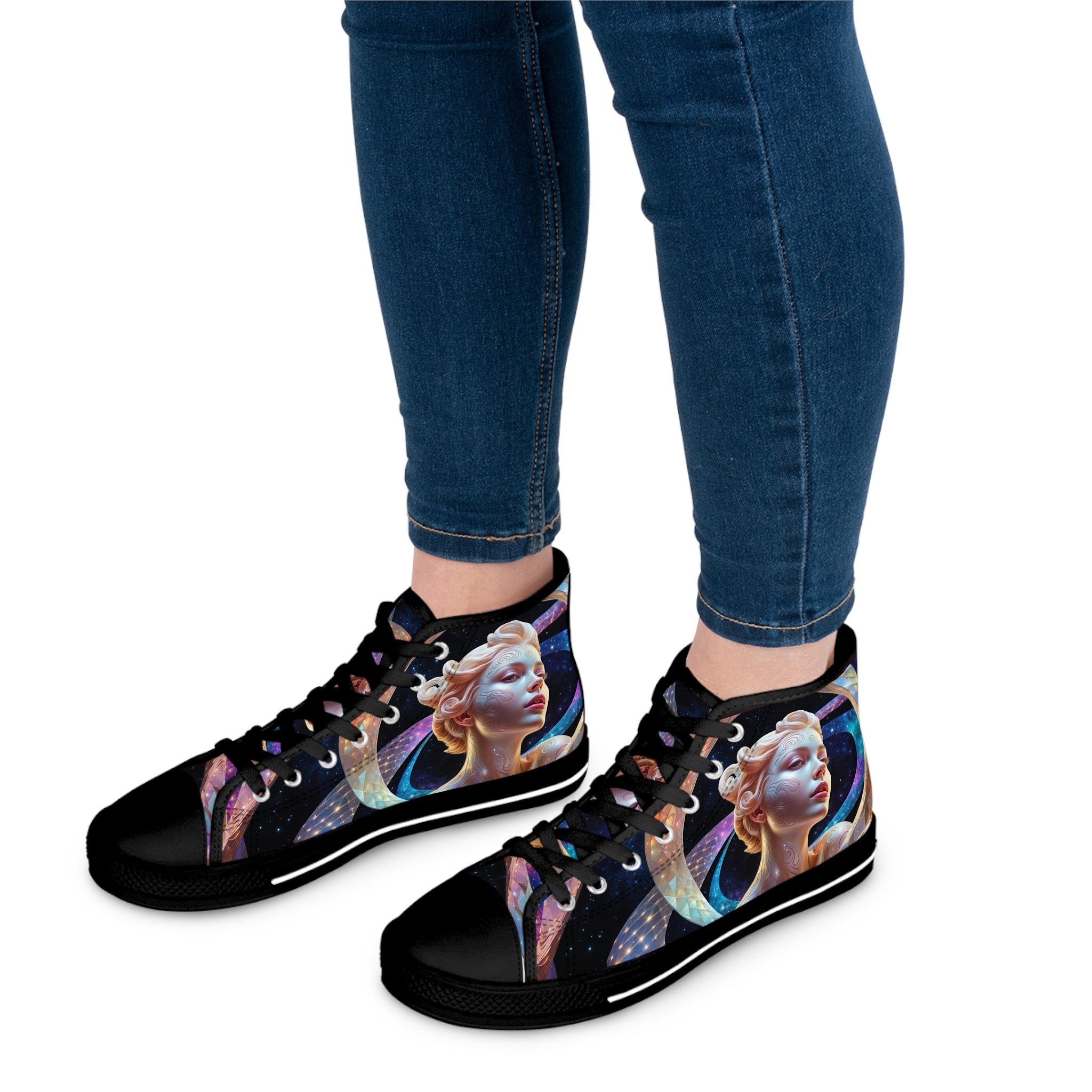 Viringee Galactic Dream Women's High Top Sneakers