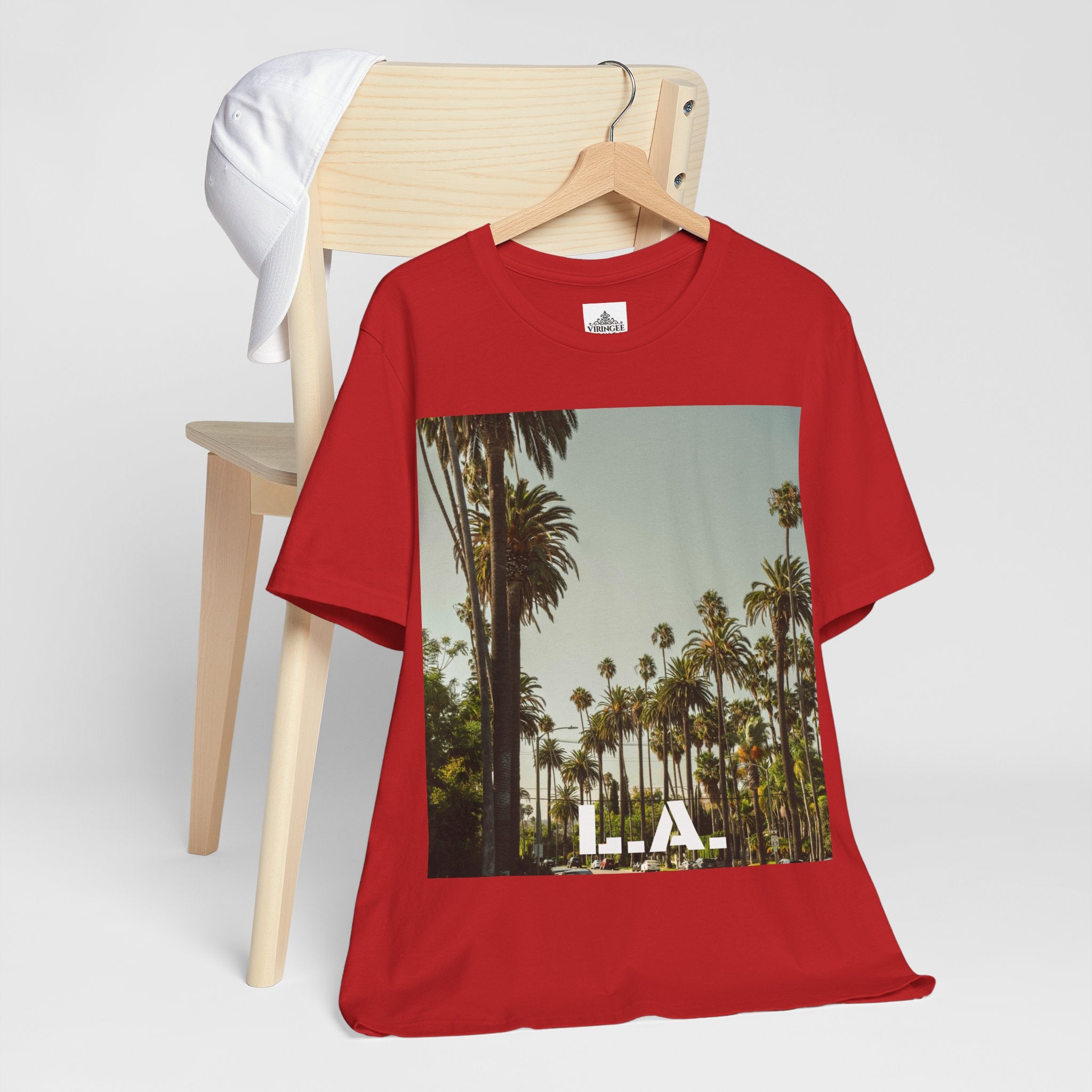 Viringee LA Palm Unisex Trees Graphic T-shirt