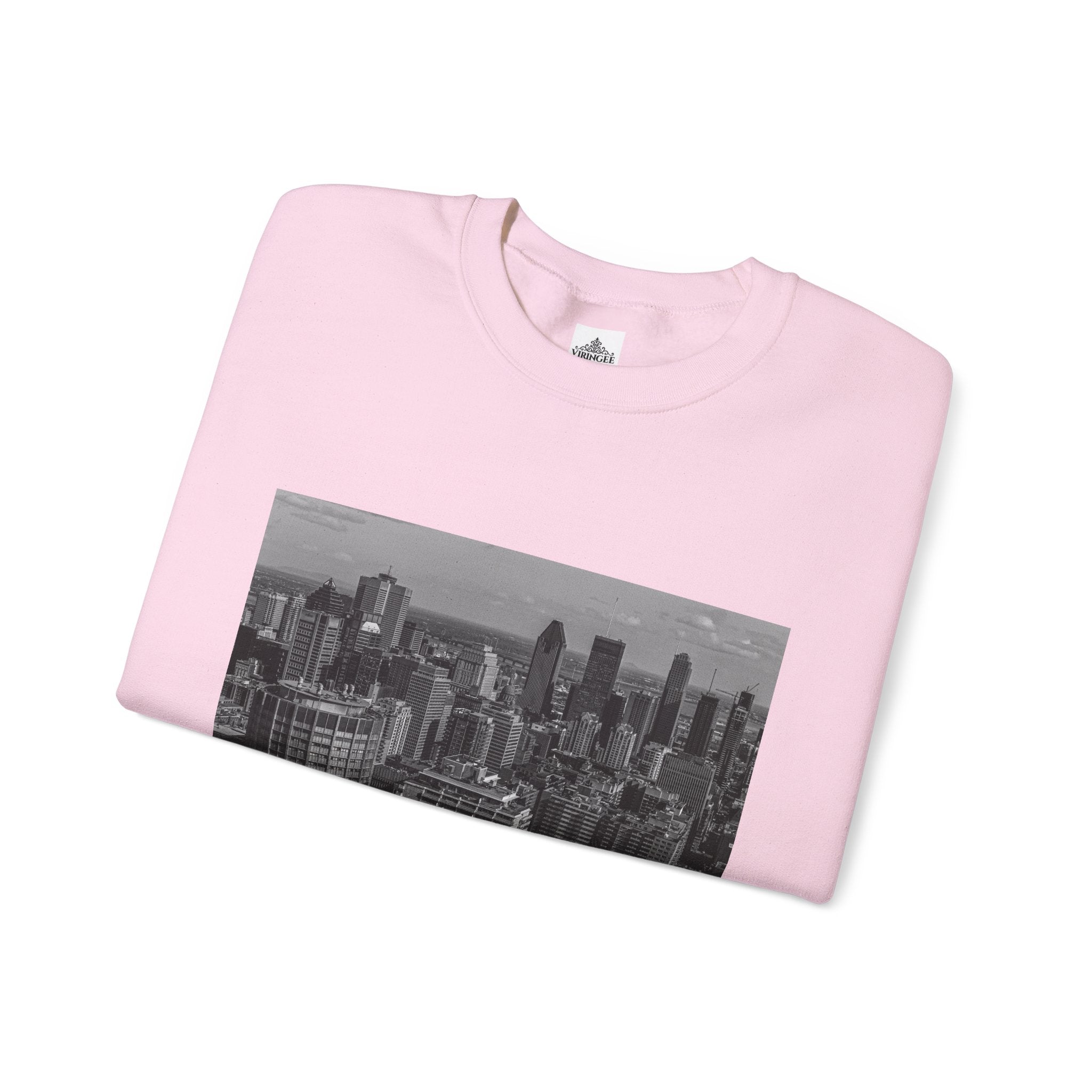 Viringee Montreal Skyline Unisex Crewneck Sweatshirt / Sweatshirt Unisexe Col Rond Viringee Montréal Skyline
