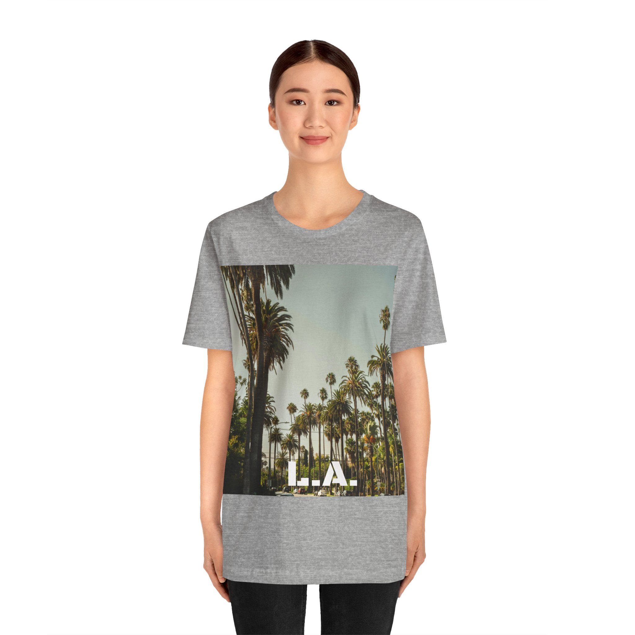 Viringee LA Palm Unisex Trees Graphic T-shirt
