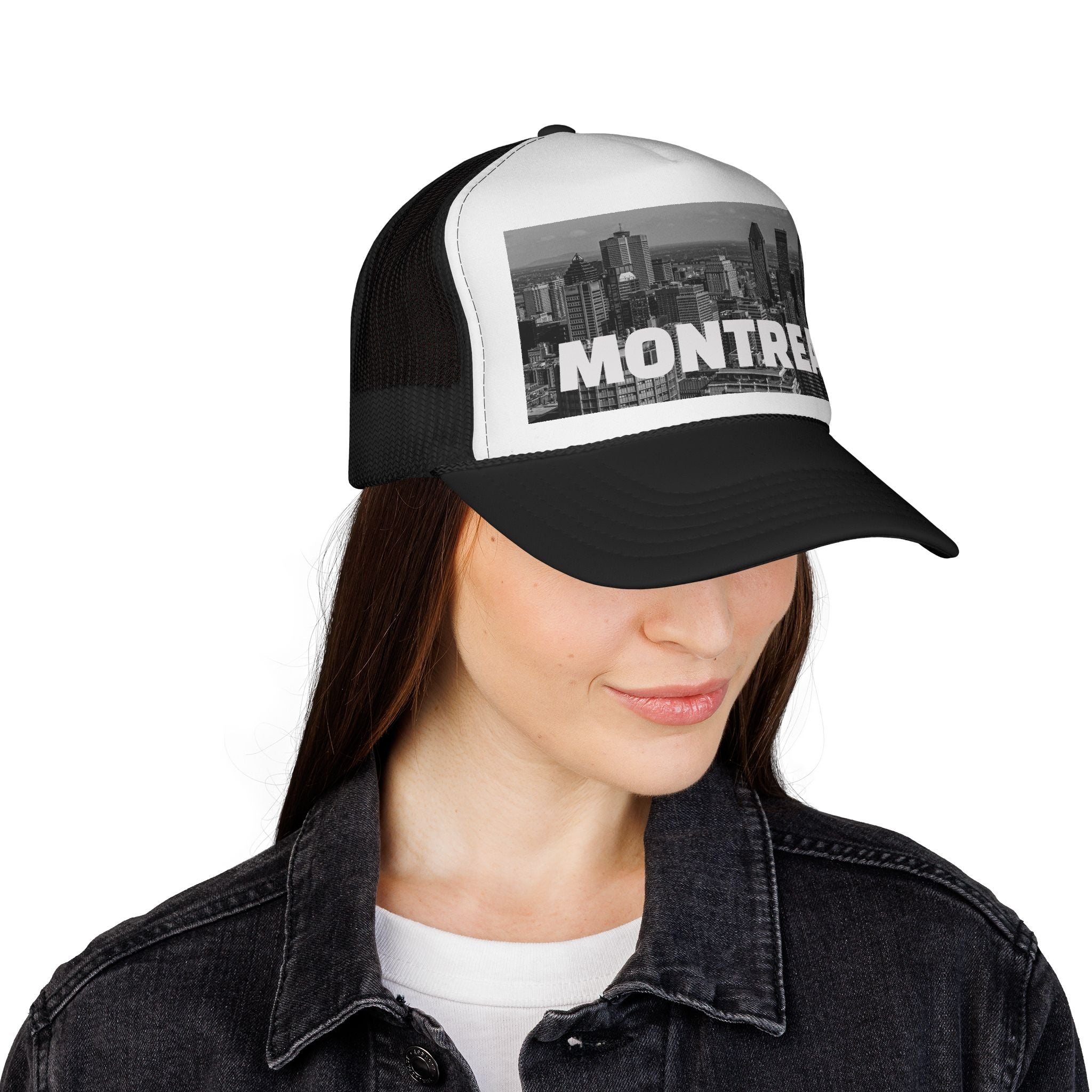 Unisex Montreal trucker cap, breathable mesh back