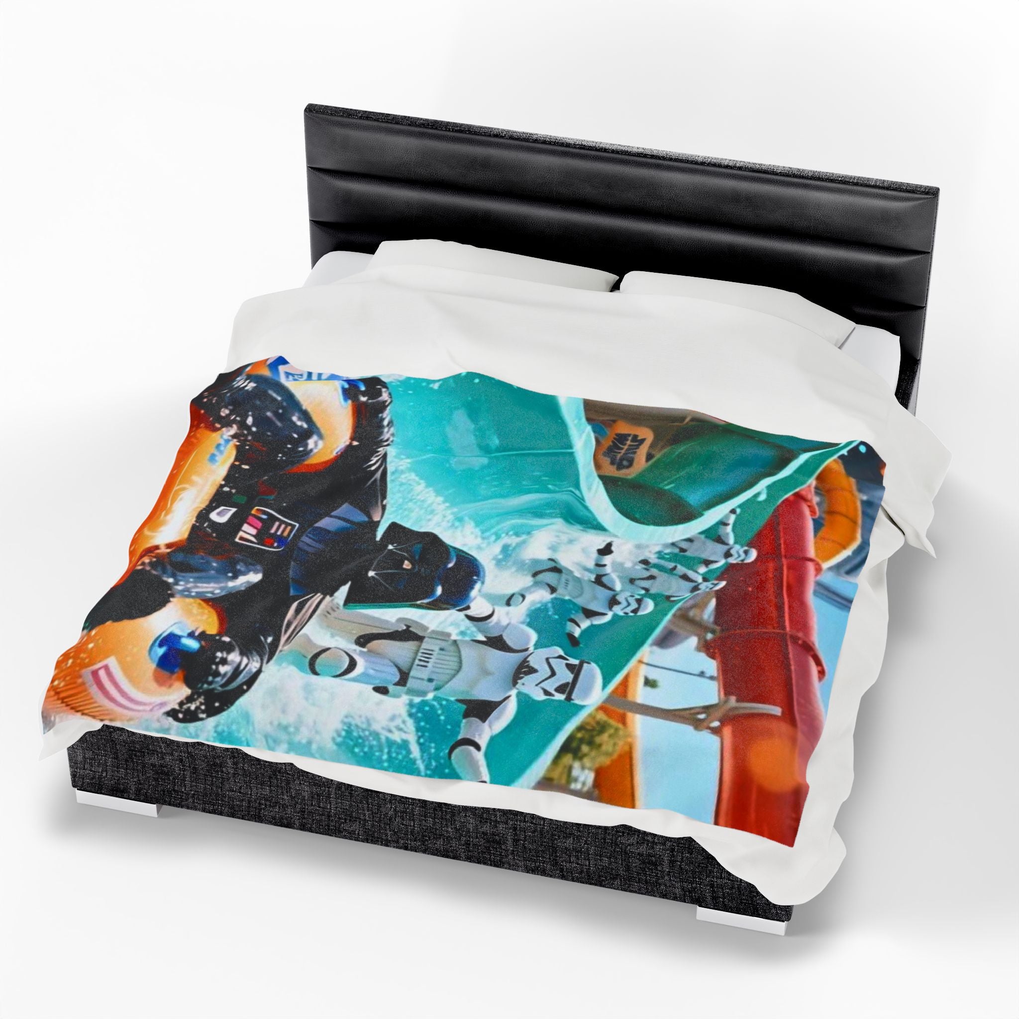 Viringee Stormtrooper Darth Vader Waterpark Velveteen Blanket