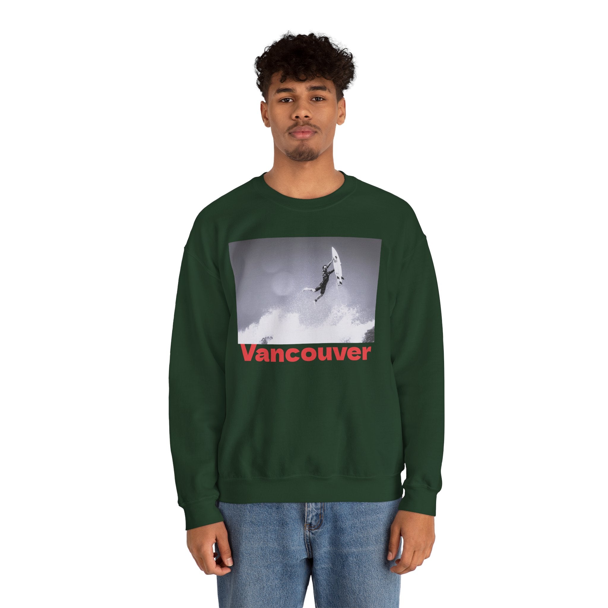 Viringee Vancouver Surf Crewneck Unisex Sweatshirt
