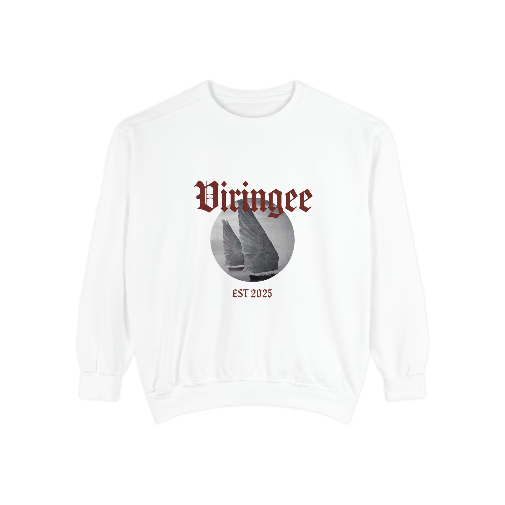 Viringee Vintage Sailboat Graphic Crewneck