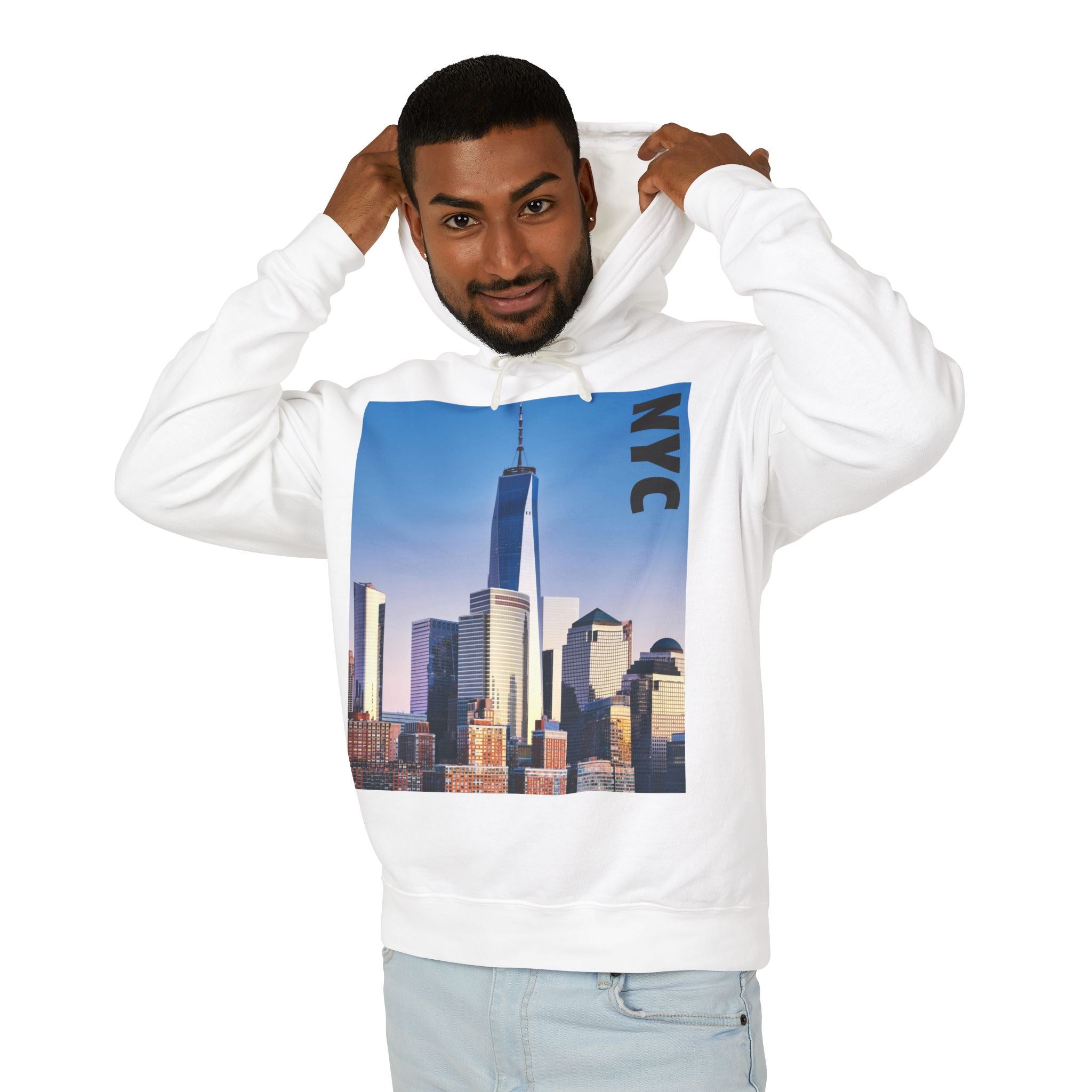 Viringee NYC Skyline Unisex Hooded Sweatshirt