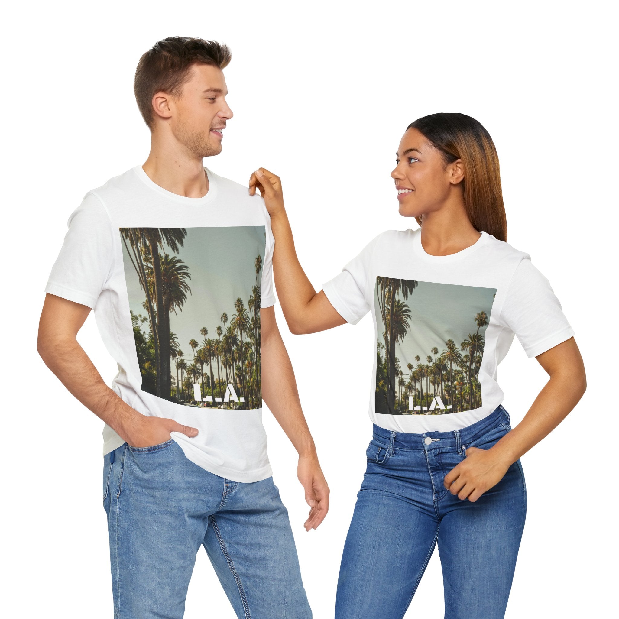Viringee LA Palm Unisex Trees Graphic T-shirt
