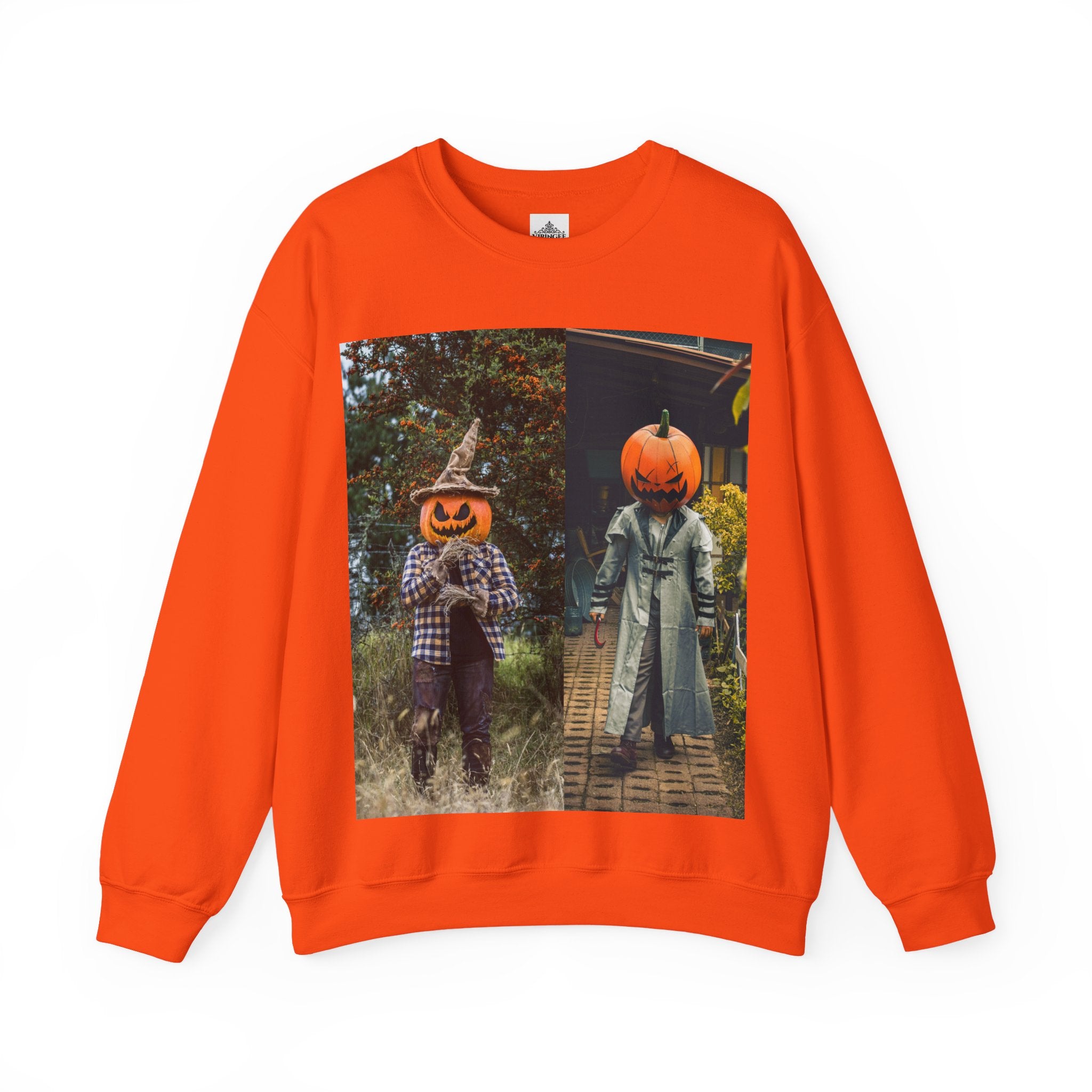 Viringee Pumpkin Duo Crewneck Sweatshirt