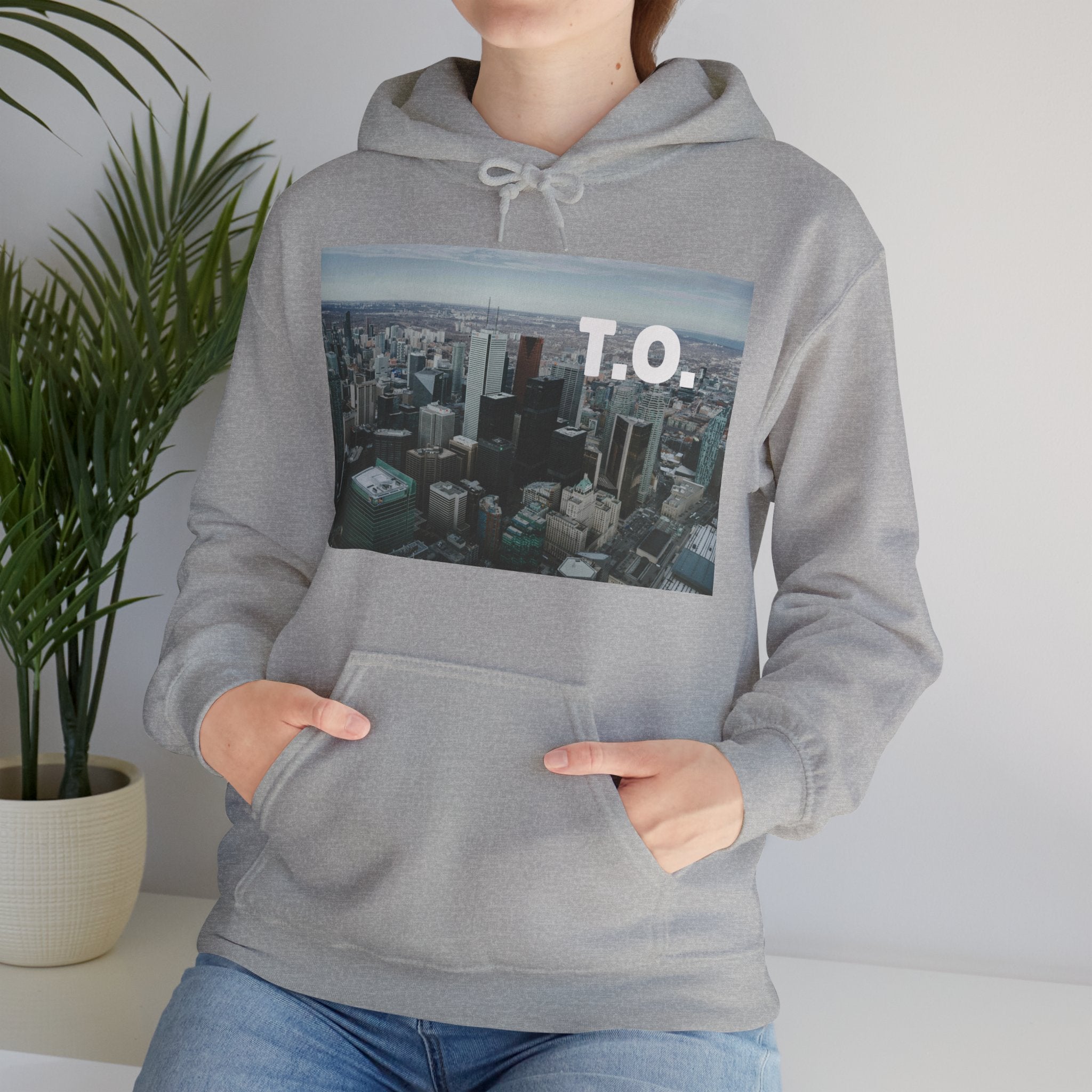 Viringee Toronto T.O. Urban Skyline Unisex Hoodie