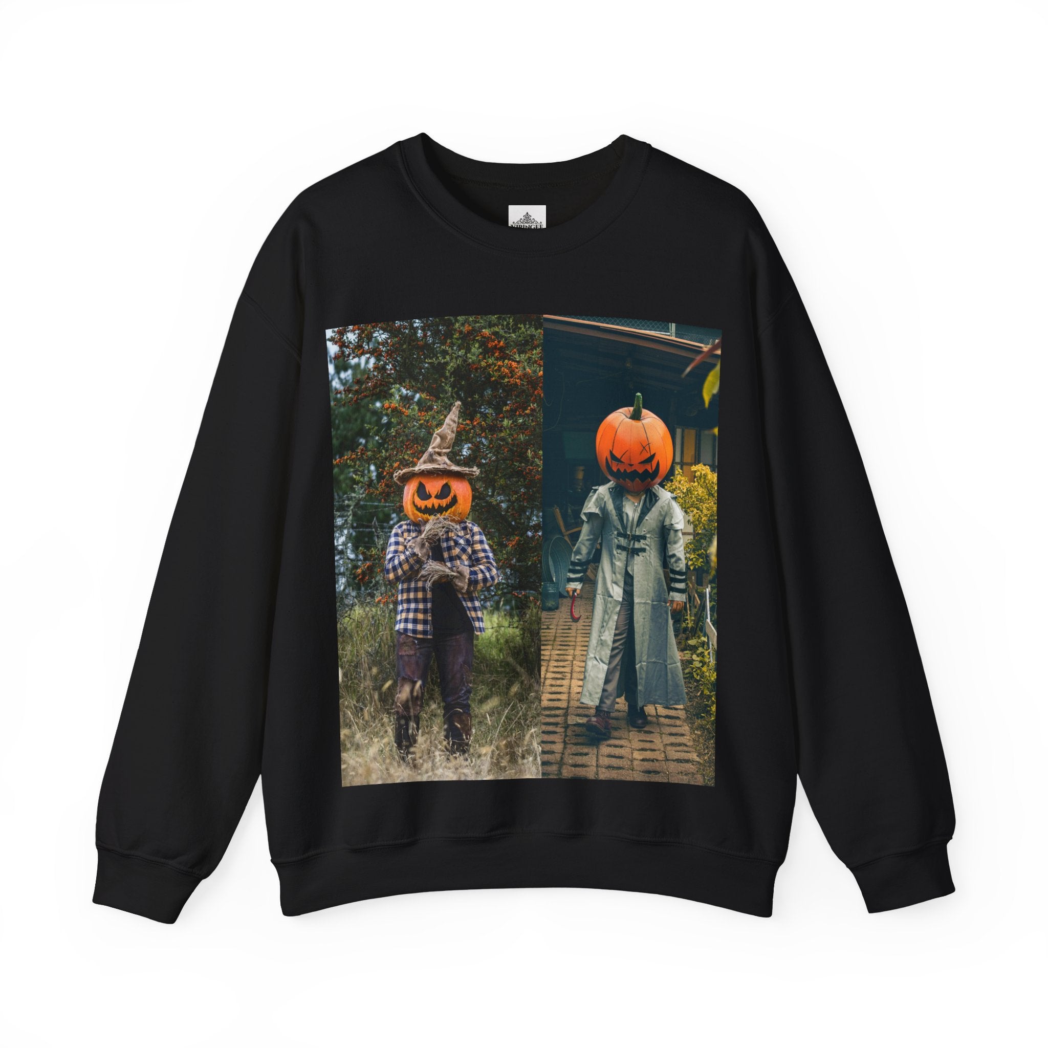 Viringee Pumpkin Duo Crewneck Sweatshirt