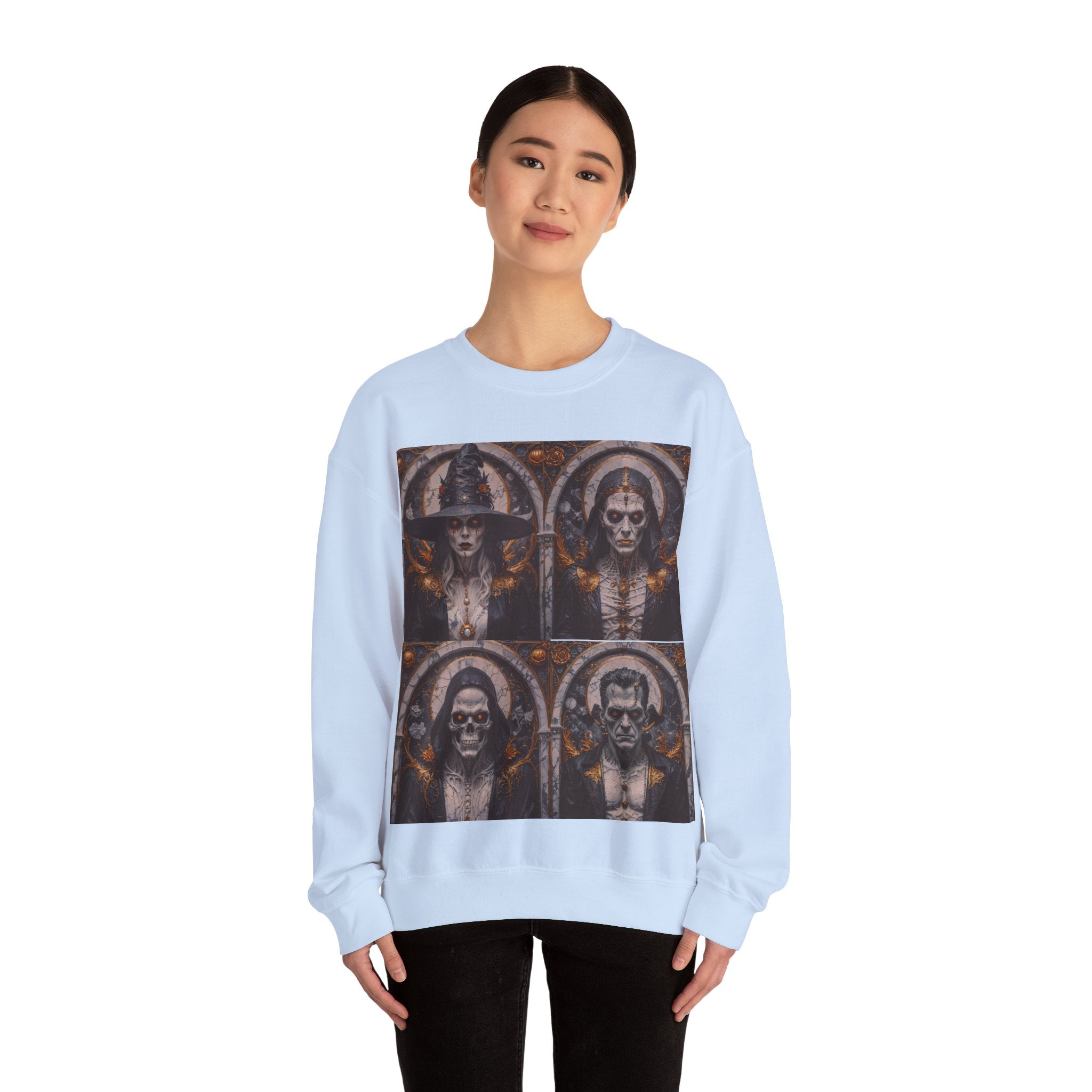Viringee Gothic Art Halloween Crewneck Sweatshirt