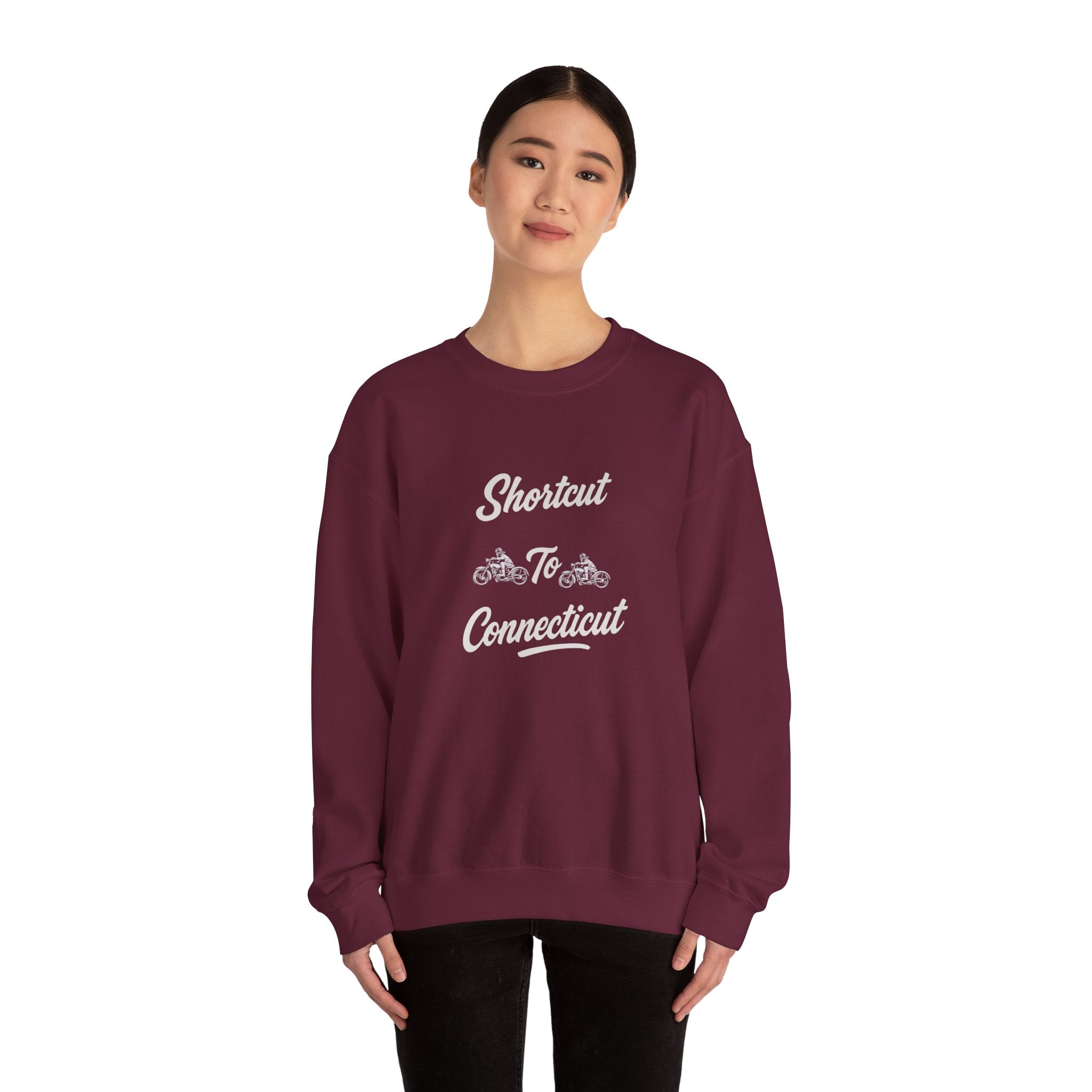 Viringee Shortcut To Connecticut Unisex Crewneck Sweatshirt