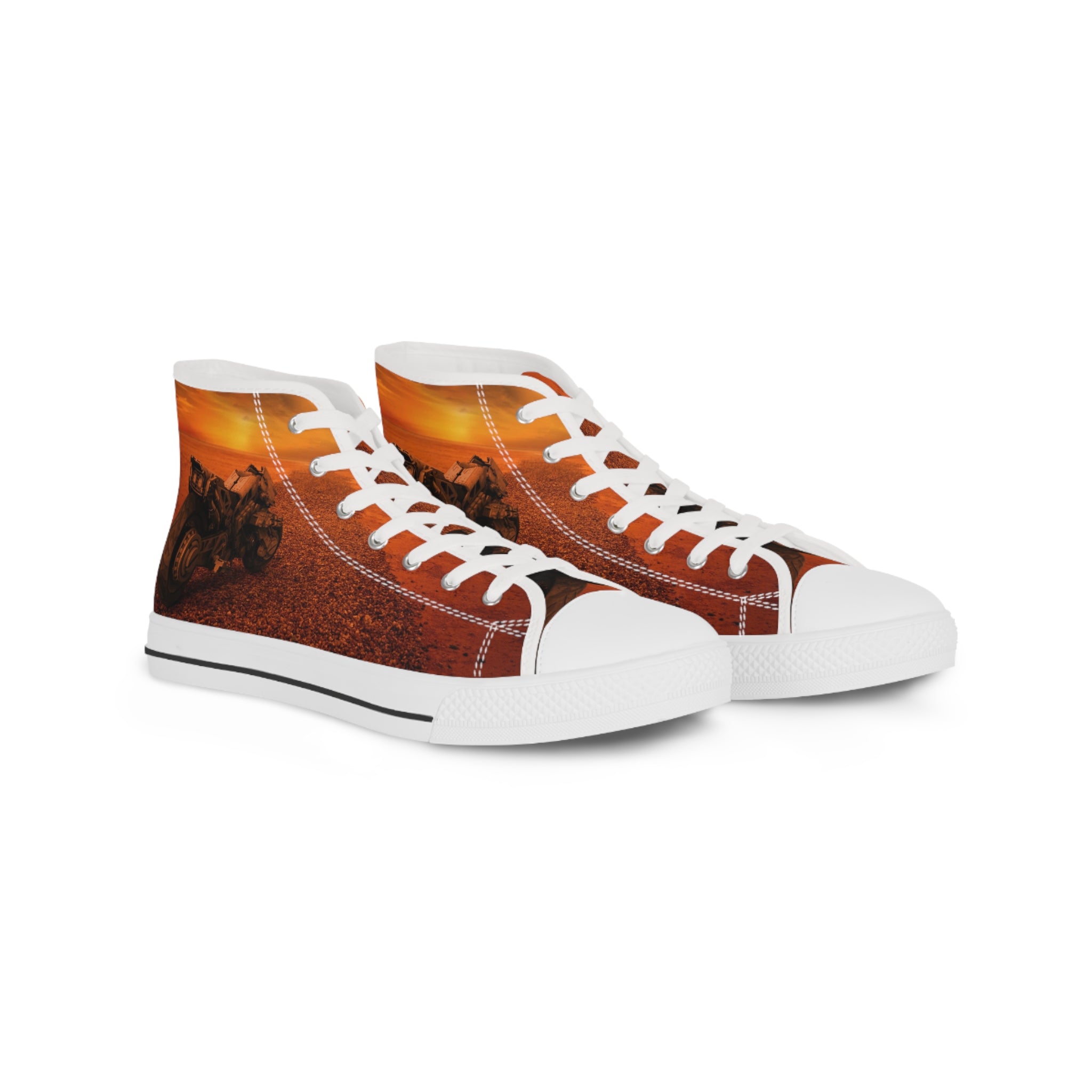Viringee Sunset Scene Men's High Top Sneakers