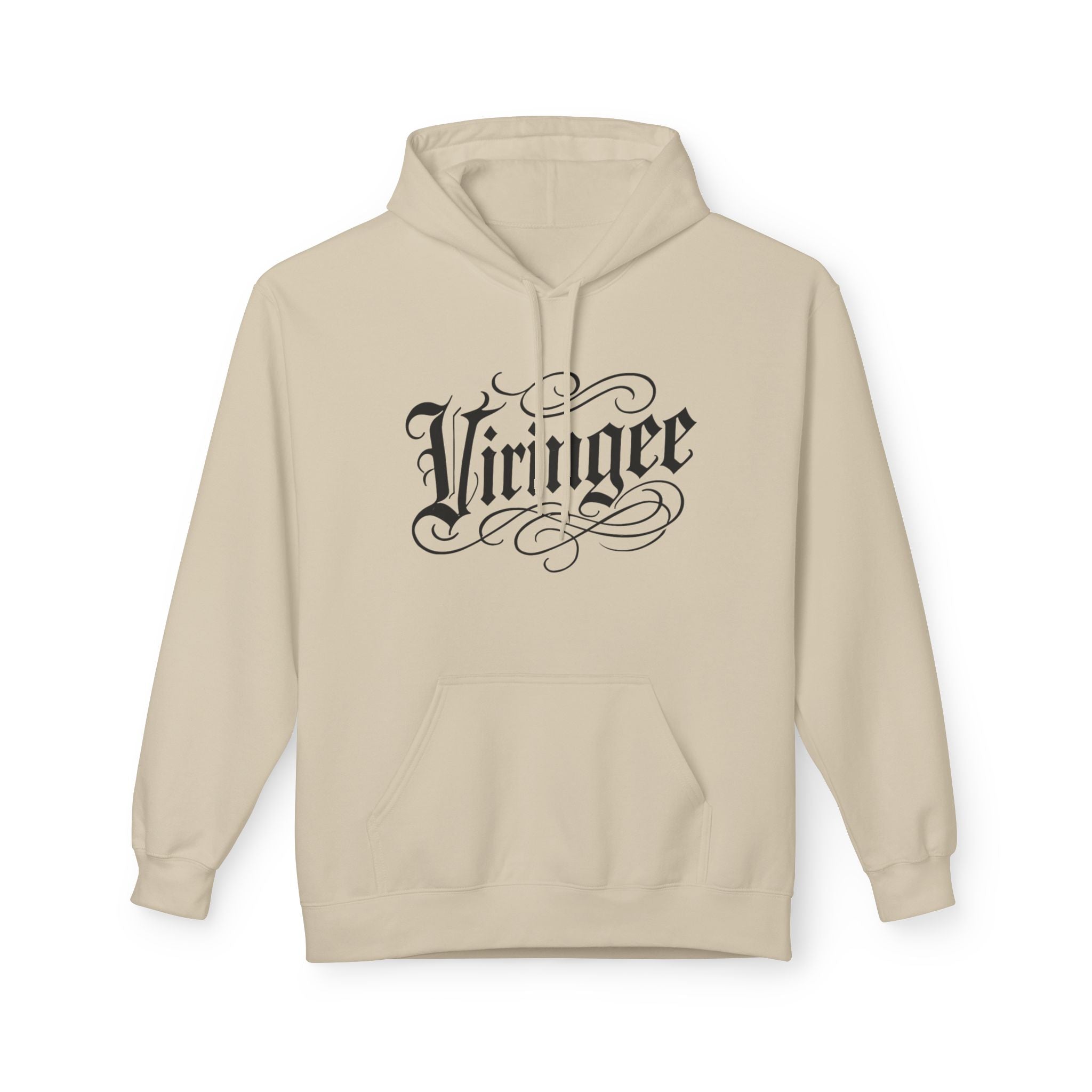 Viringee Thinking Pup Script Hoodie