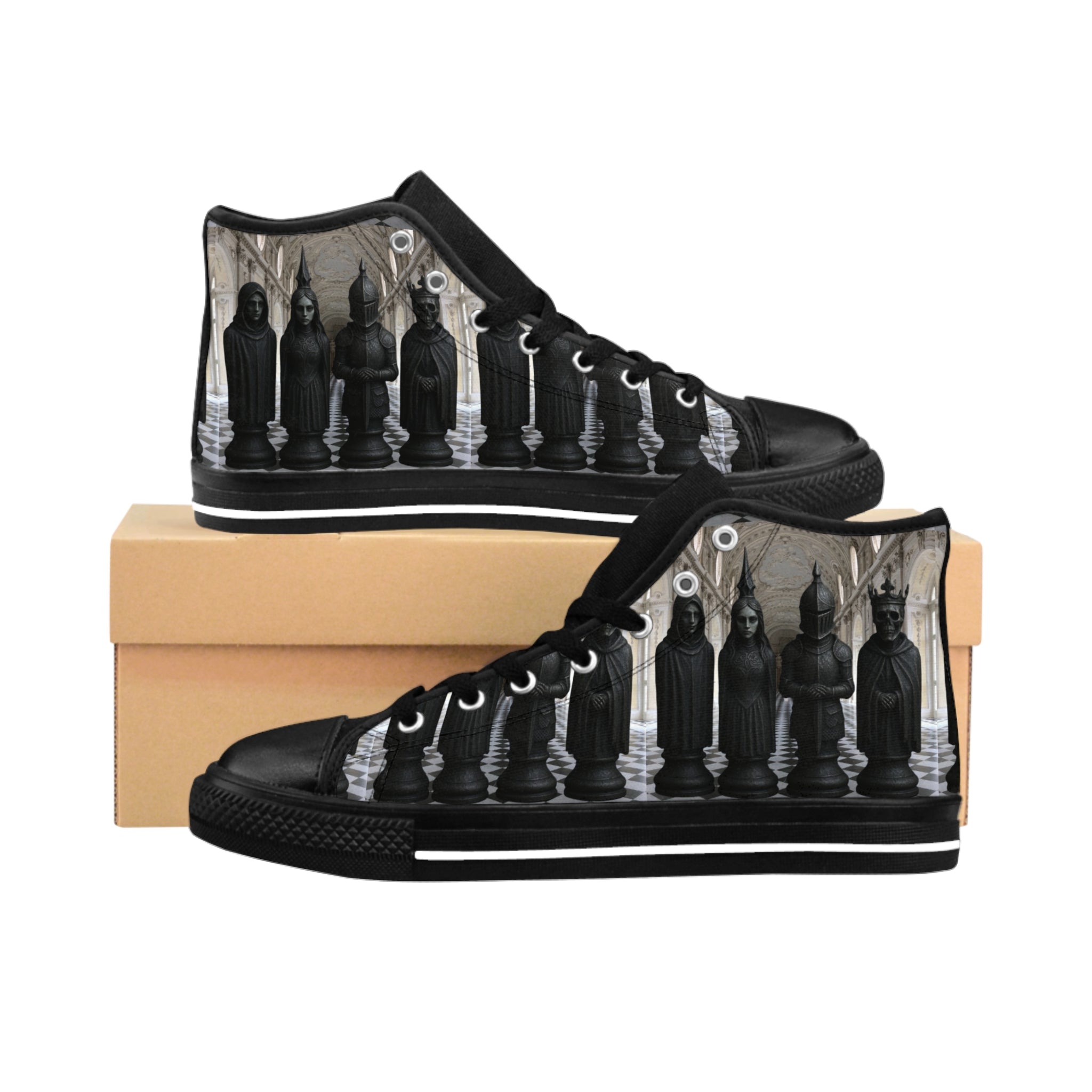 Viringee Men's Goth Pawn Classic Sneakers