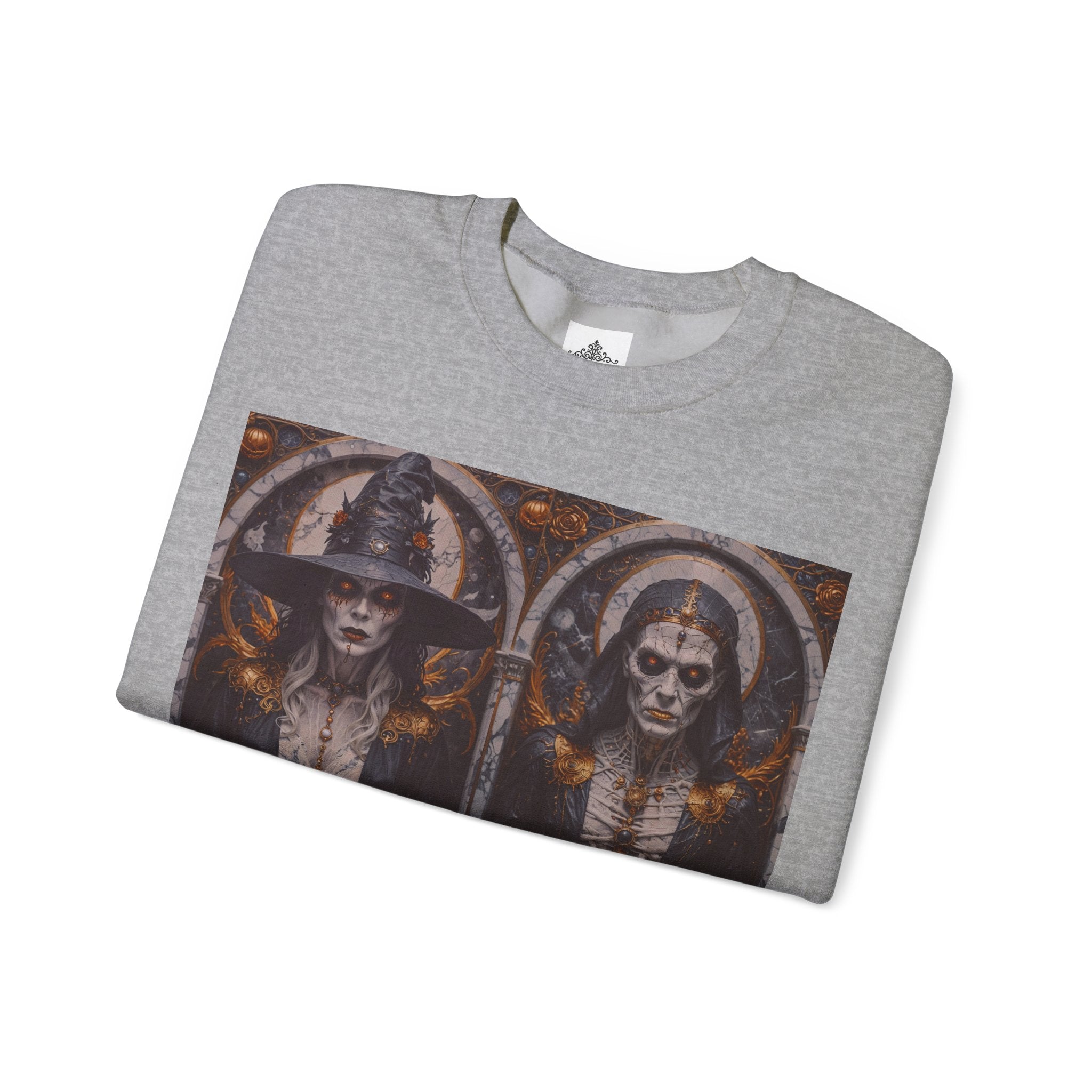 Viringee Gothic Art Halloween Crewneck Sweatshirt