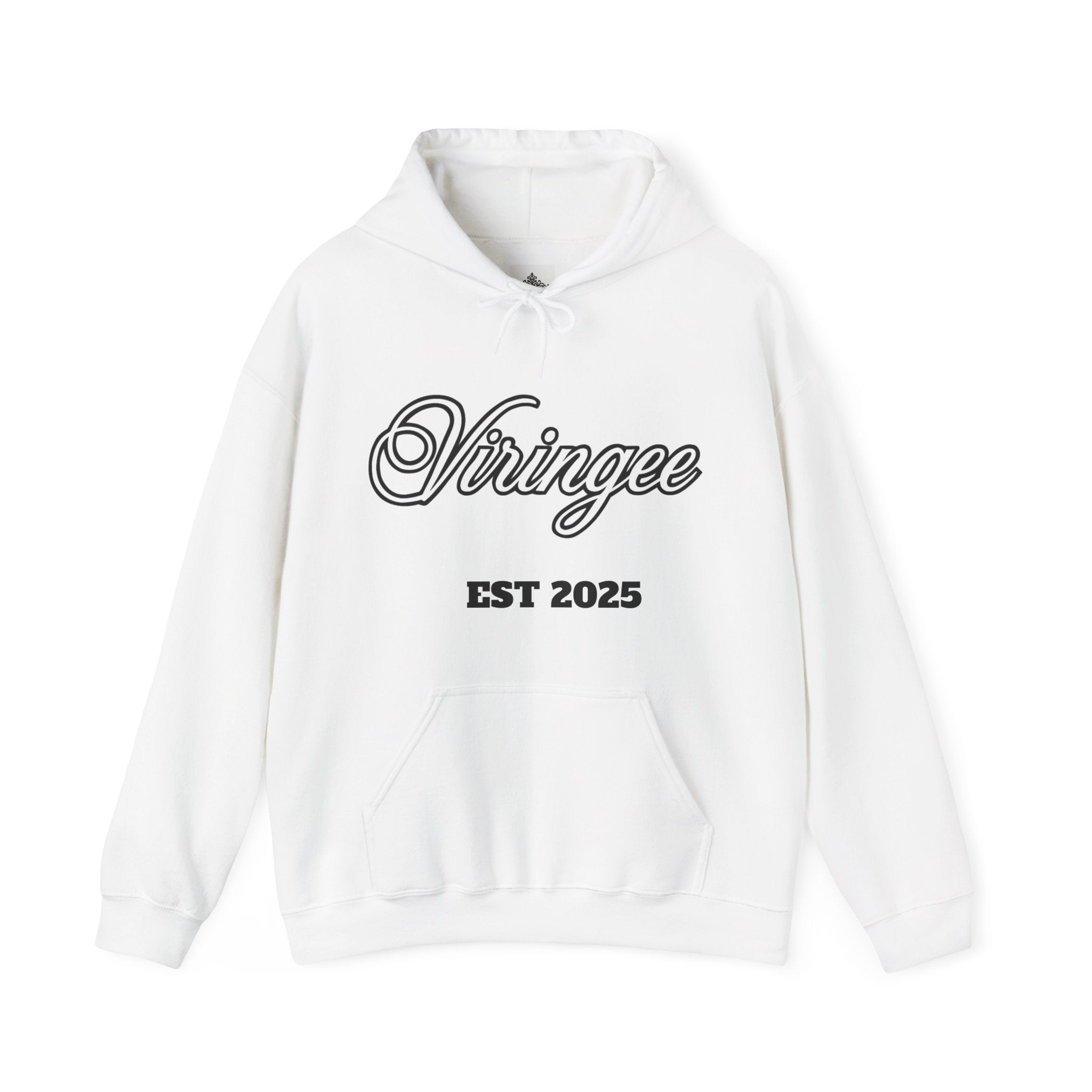 Viringee Analog Back Script Hoodie