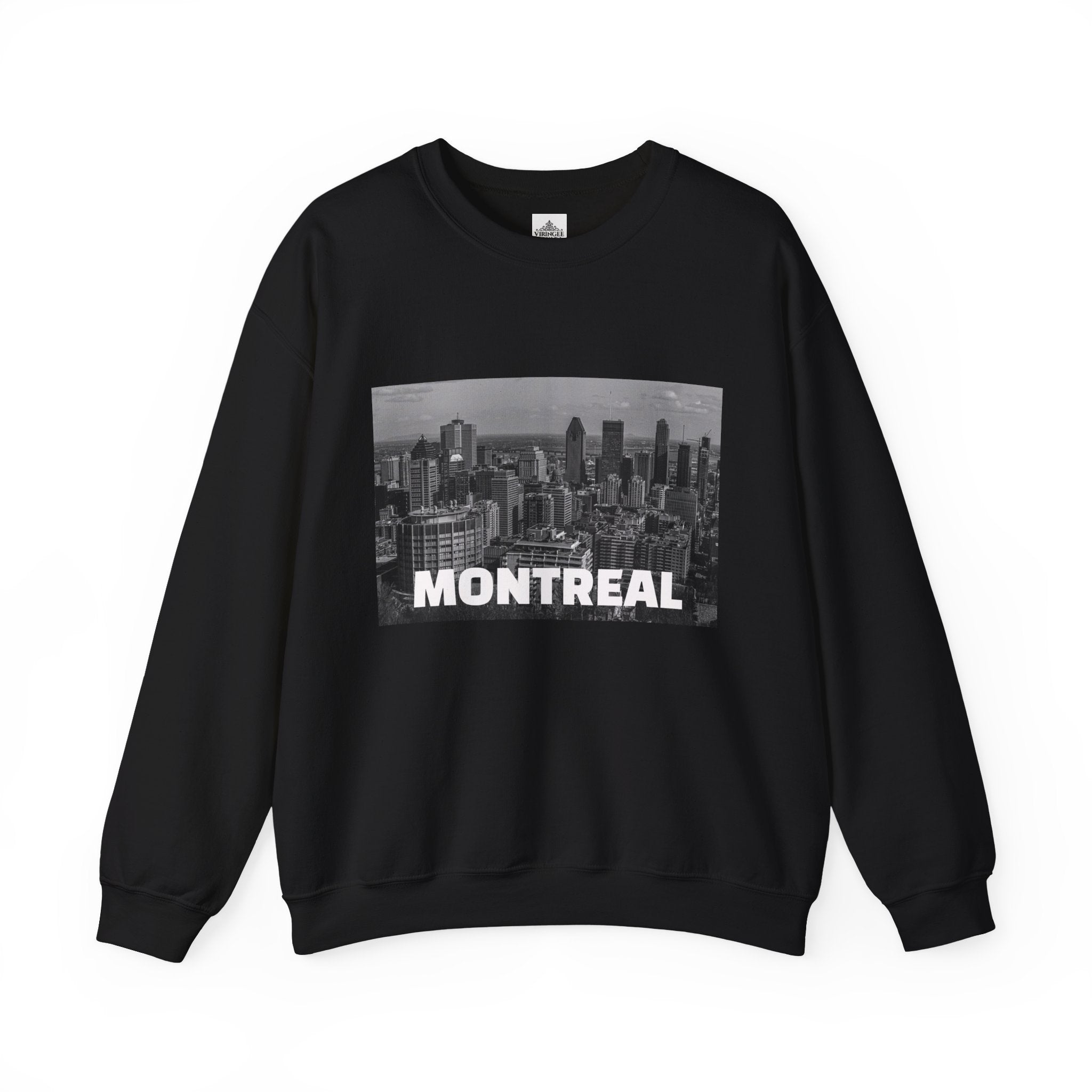 Viringee Montreal Skyline Unisex Crewneck Sweatshirt / Sweatshirt Unisexe Col Rond Viringee Montréal Skyline