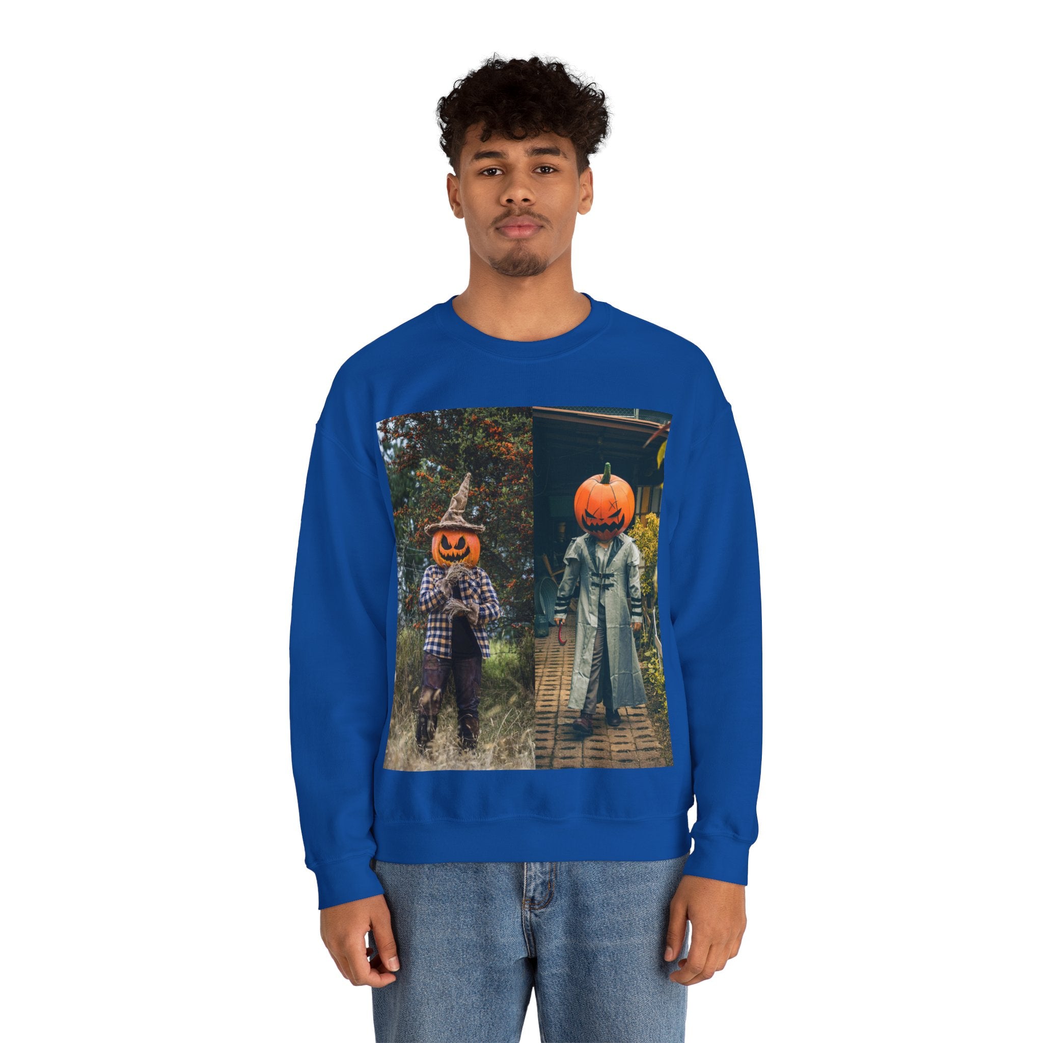 Viringee Pumpkin Duo Crewneck Sweatshirt