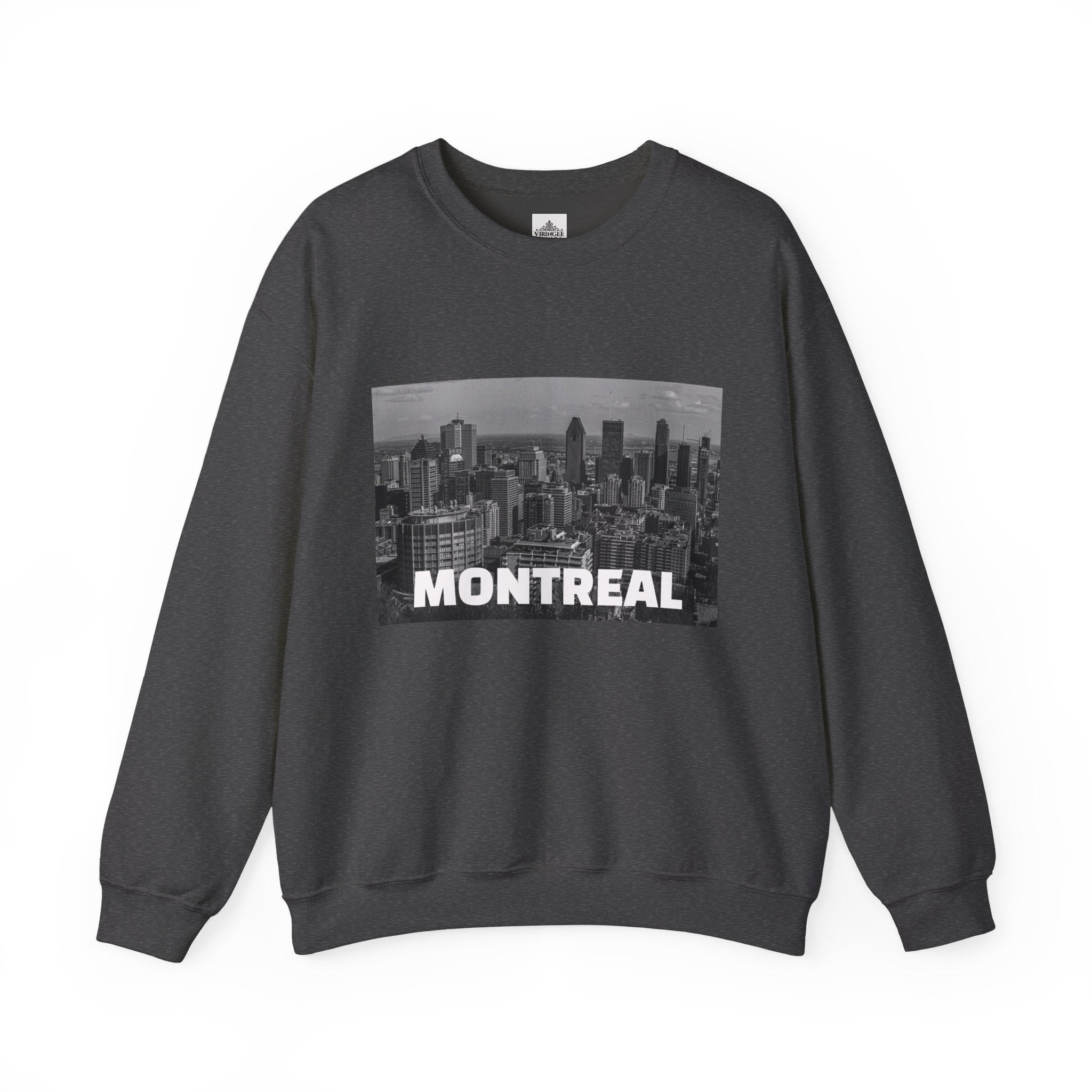 Viringee Montreal Skyline Unisex Crewneck Sweatshirt / Sweatshirt Unisexe Col Rond Viringee Montréal Skyline