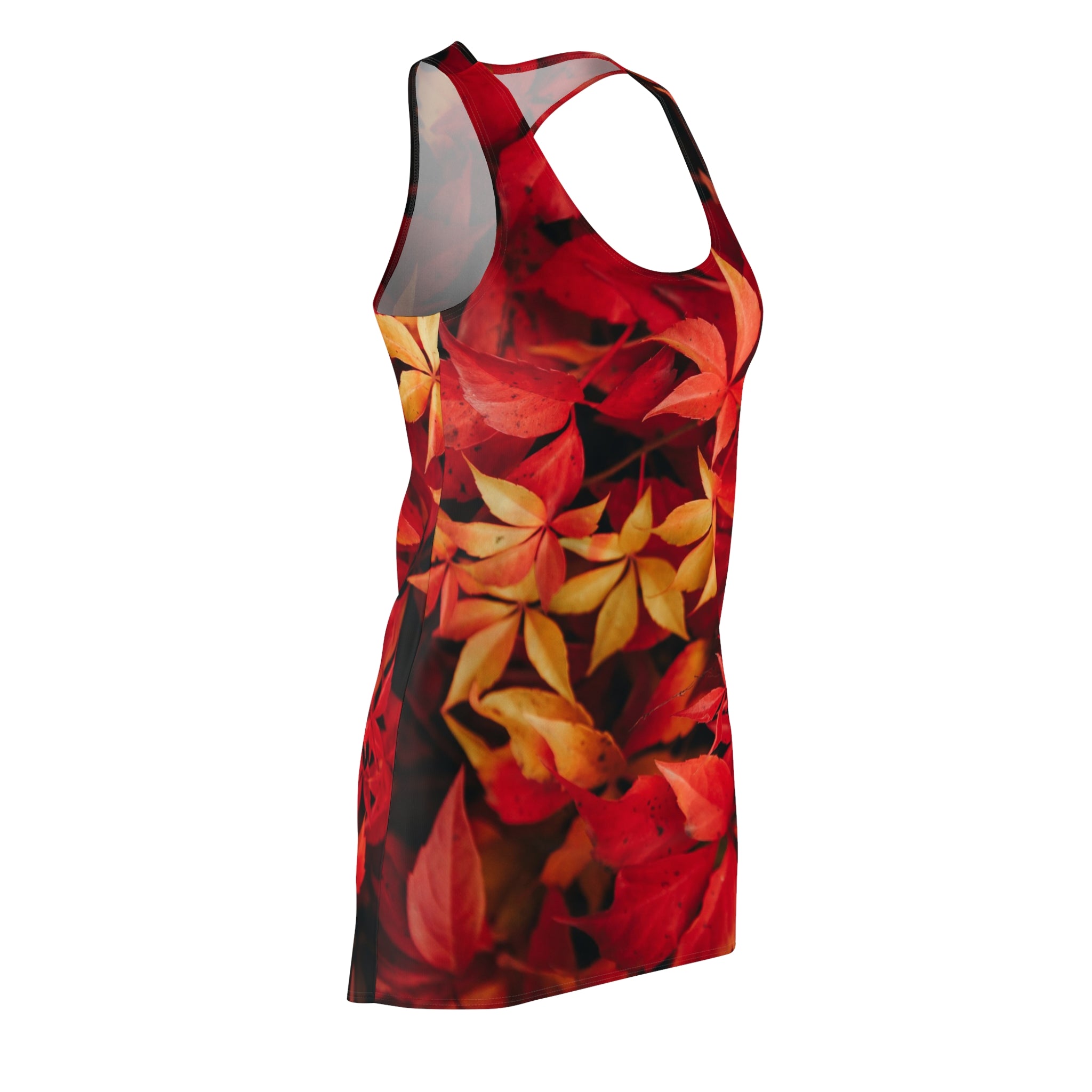 Viringee Autumn Leaf Racerback Dress