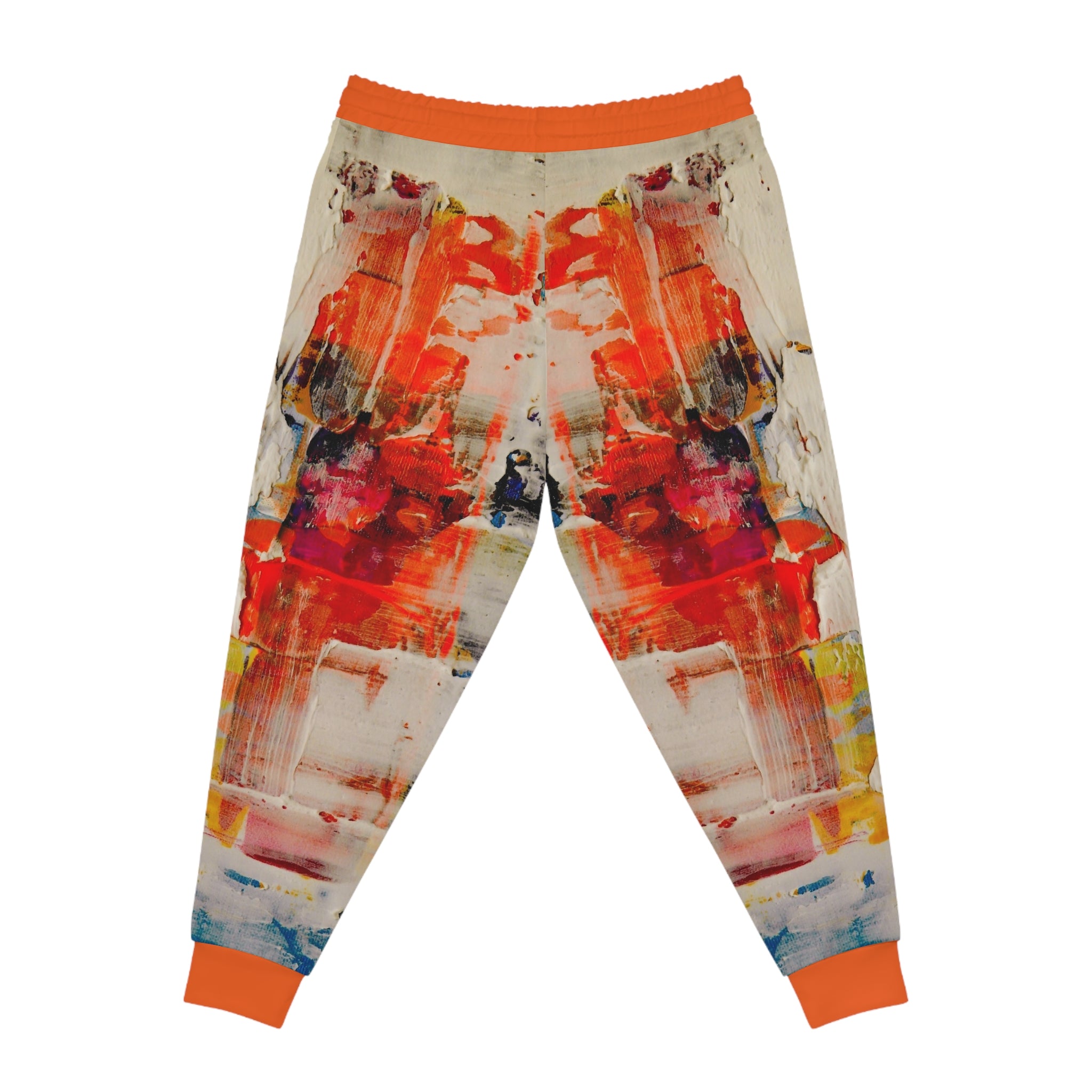 Viringee Cool Orange Men Athletic Joggers