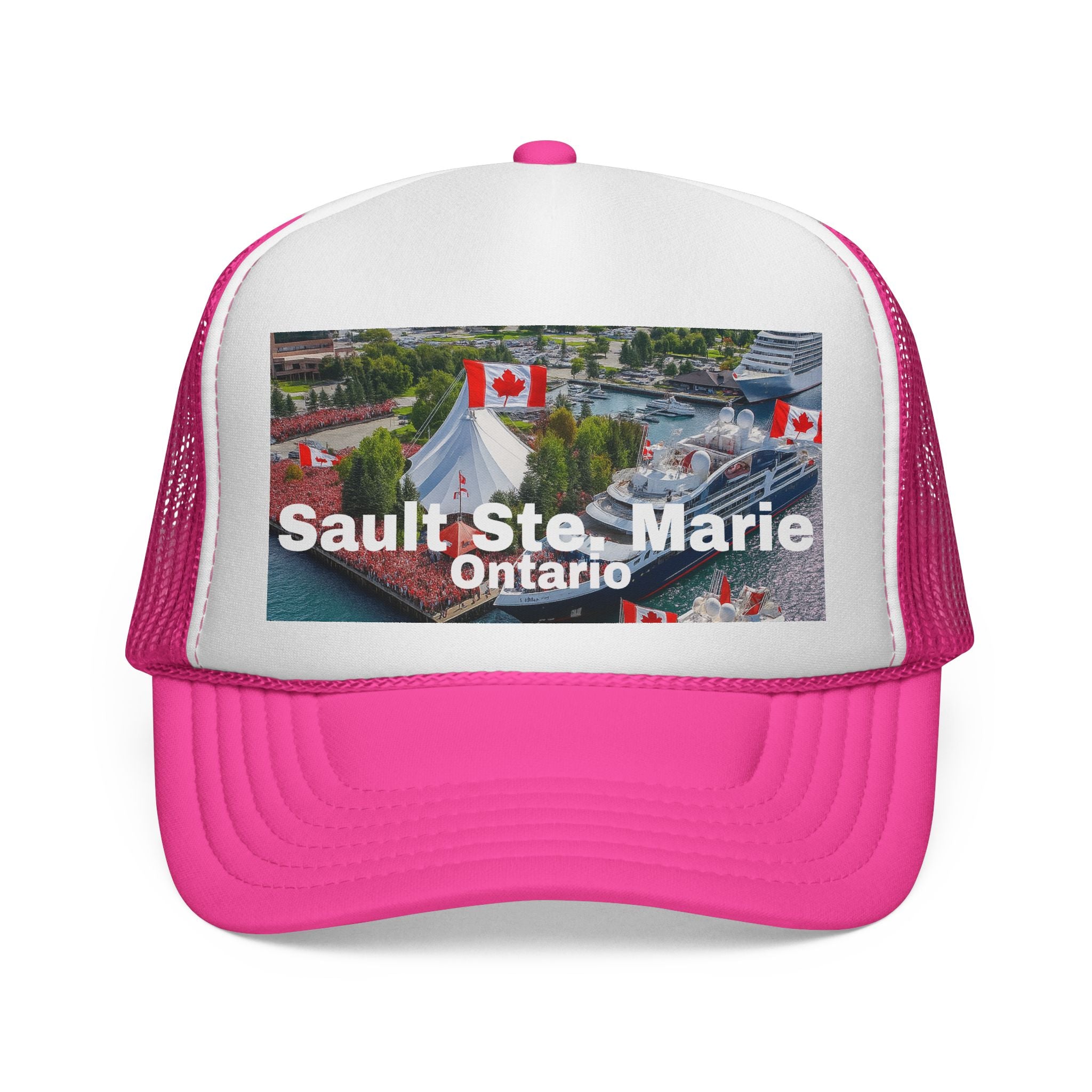 Unisex Sault Ste. Marie trucker cap, breathable mesh back