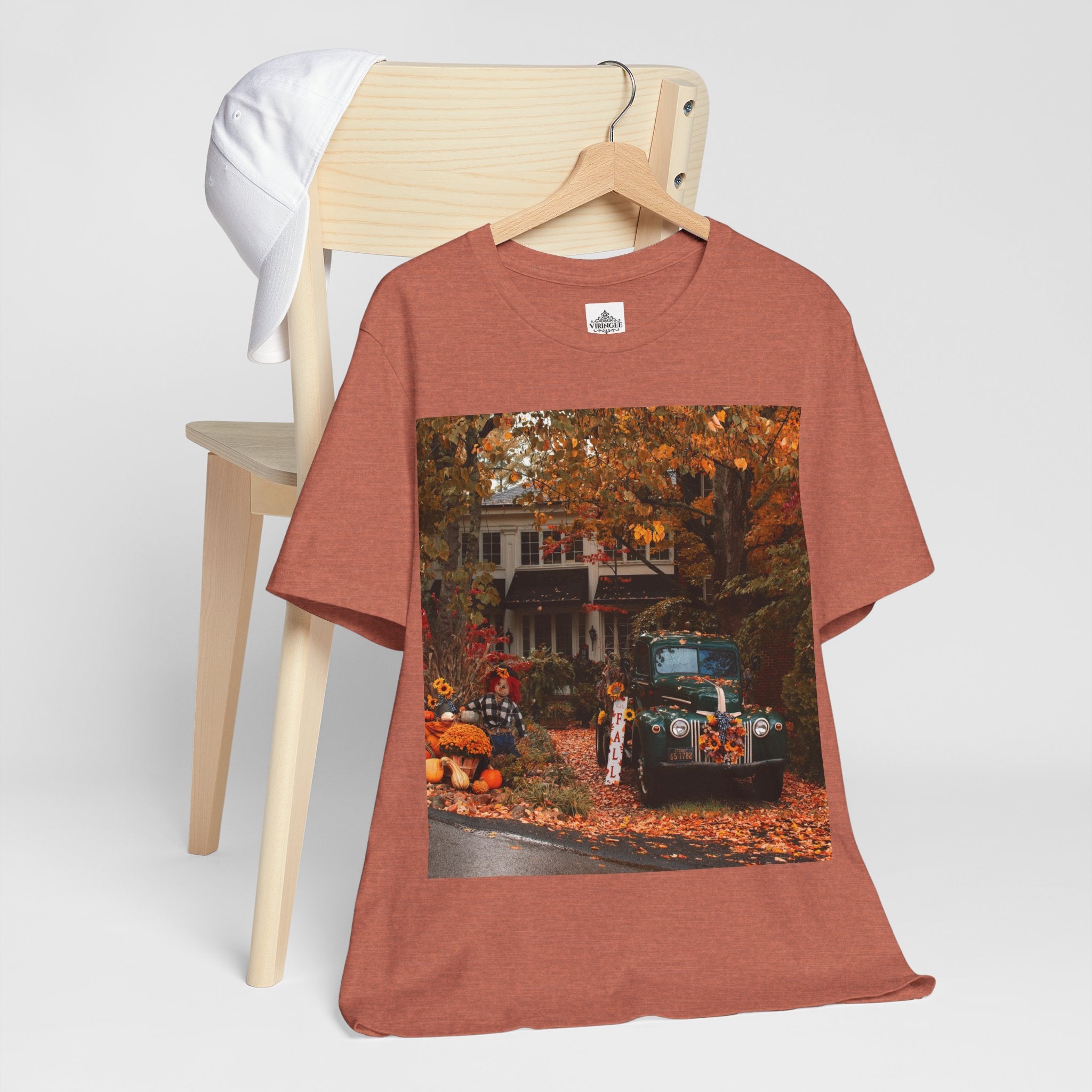Viringee Autumn Vibes Unisex Jersey T Shirt